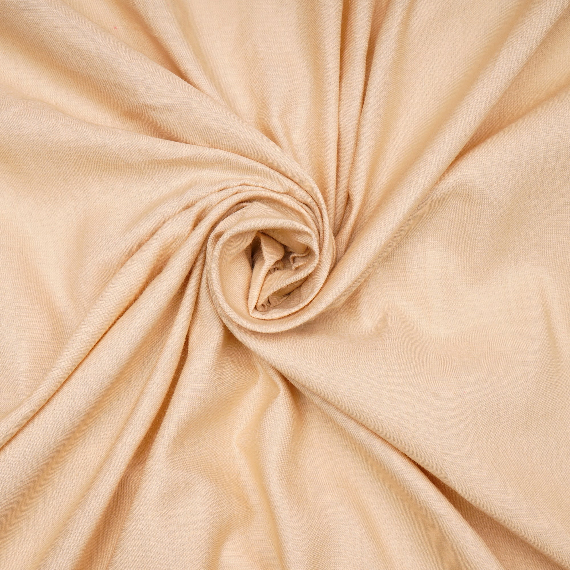 Cream 80's Plain Cotton Satin Fabric
