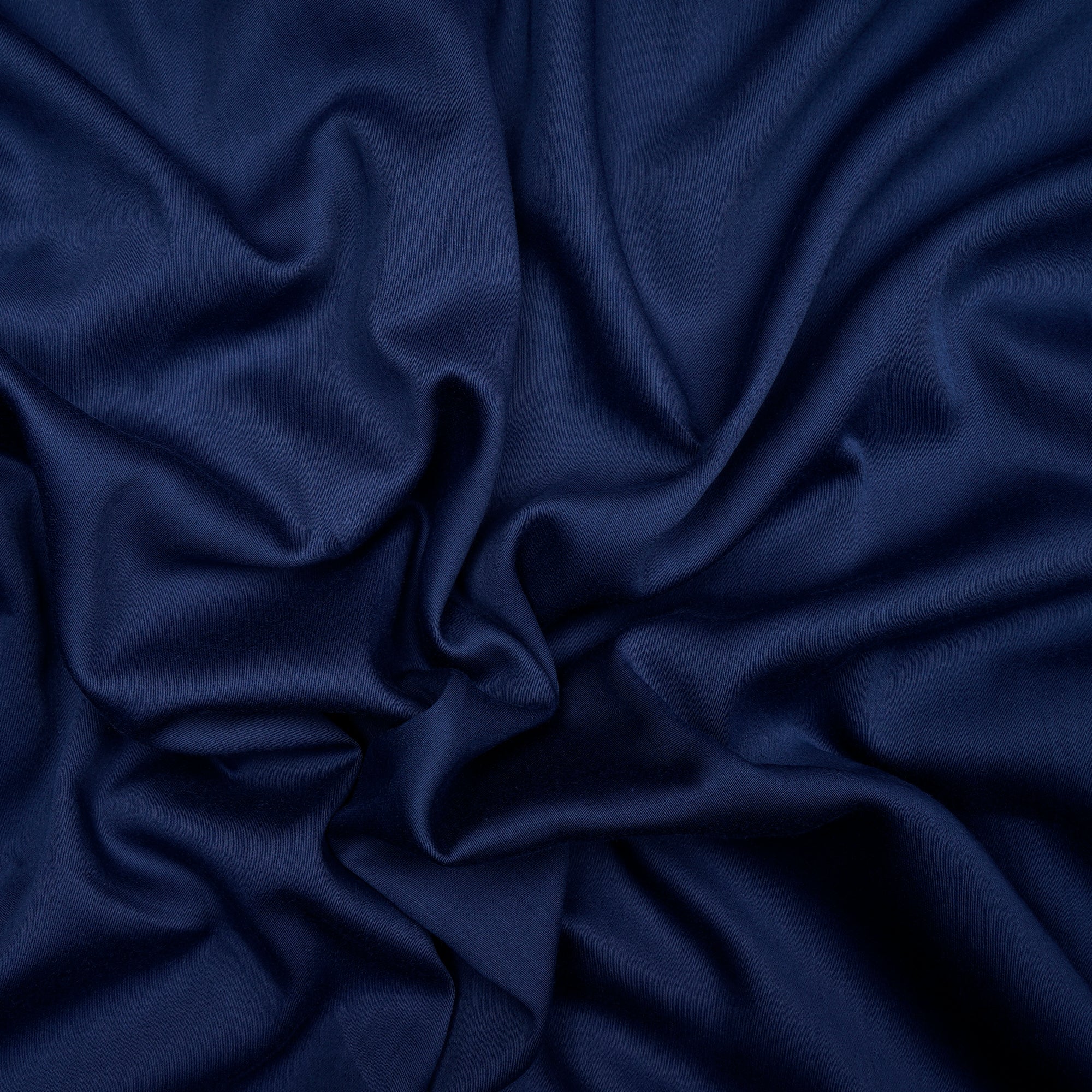 Navy Blue 80's Plain Cotton Satin Fabric