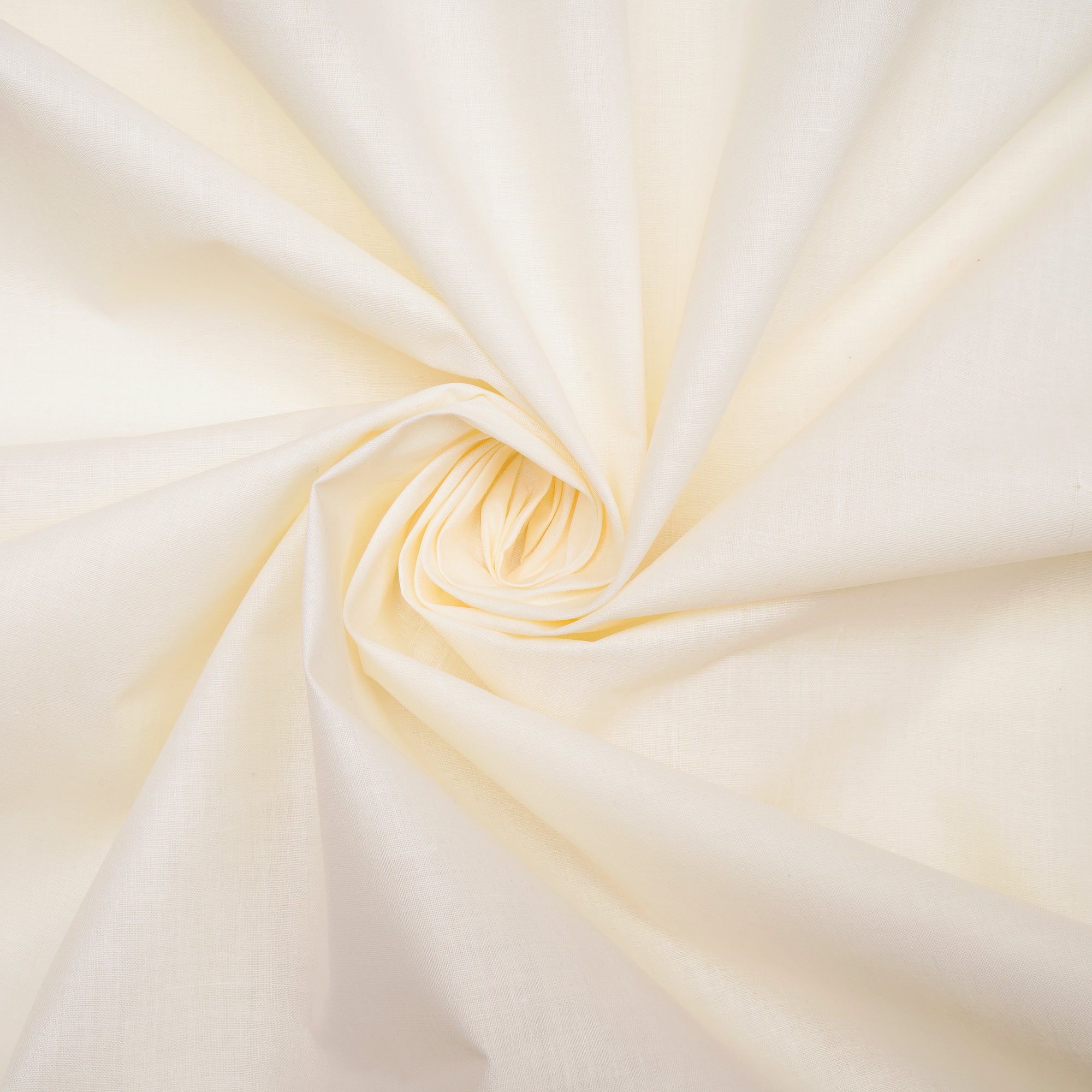 White Poly Cotton Voile Fabric