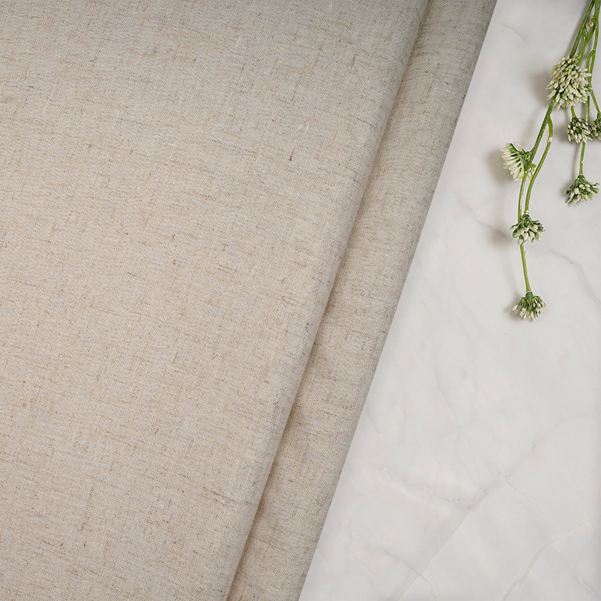 Natural Beige Dyeable Mill Made Plain Modal Linen Fabric