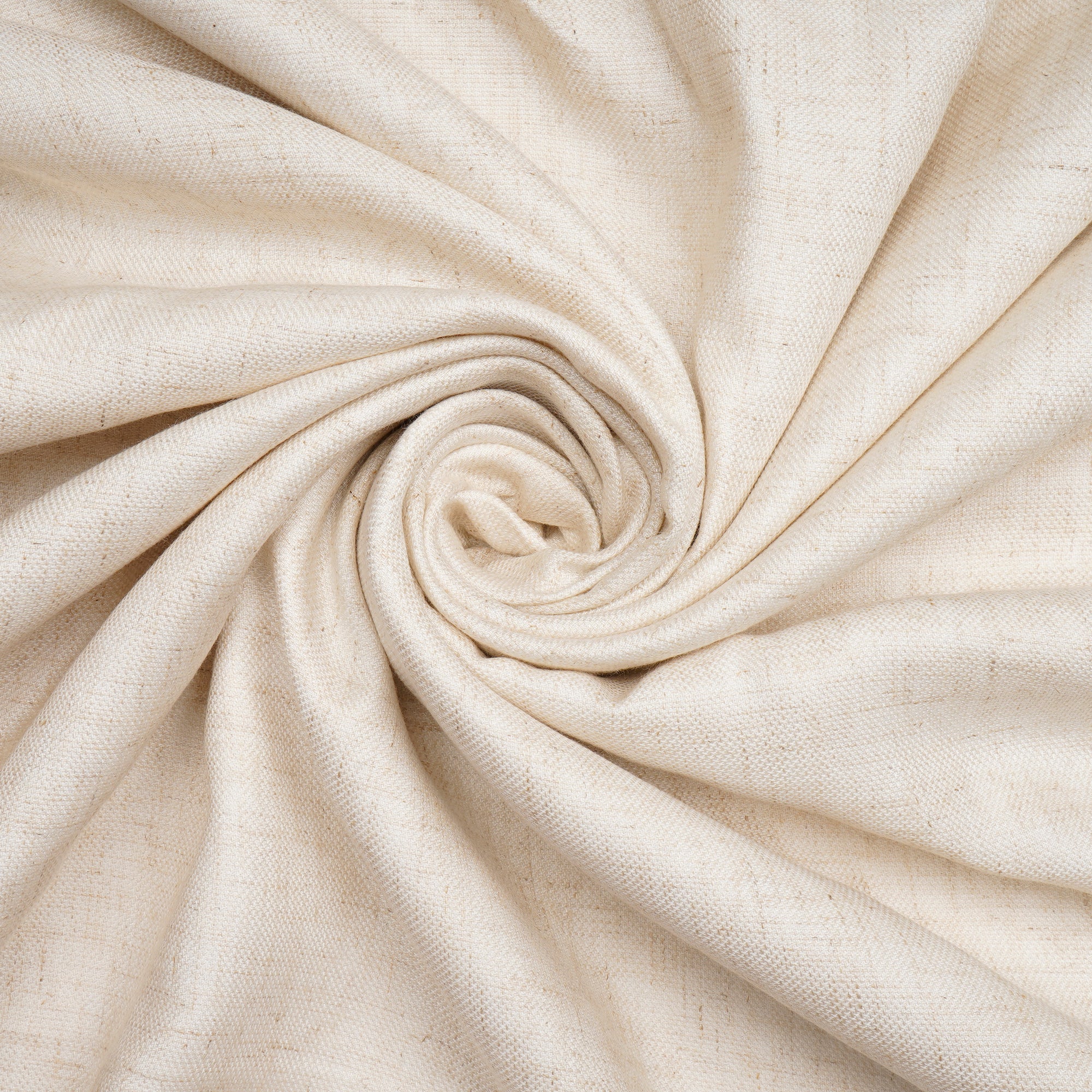 Off-White Dyeable Plain Modal Linen Fabric