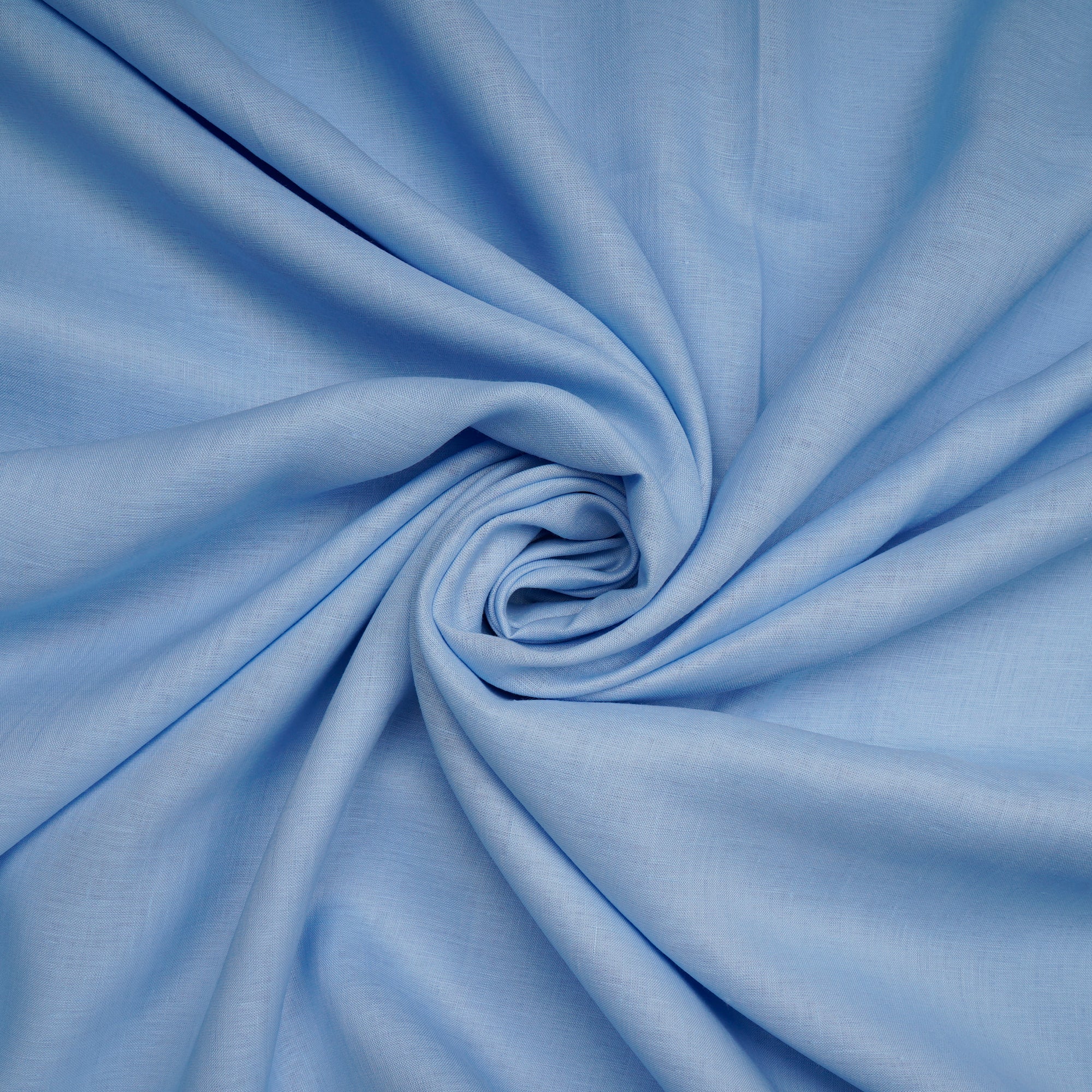 Blue Bell Dyed Pure Linen Fabric
