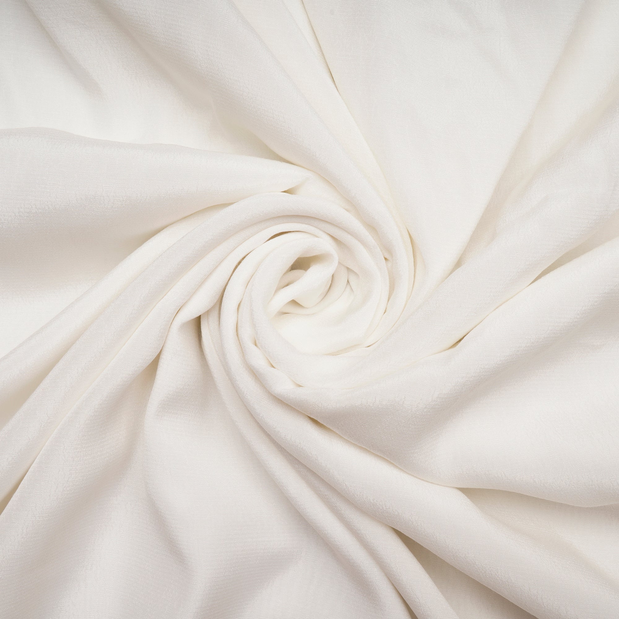White Dyeable Bemberg Liva Crepe Fabric