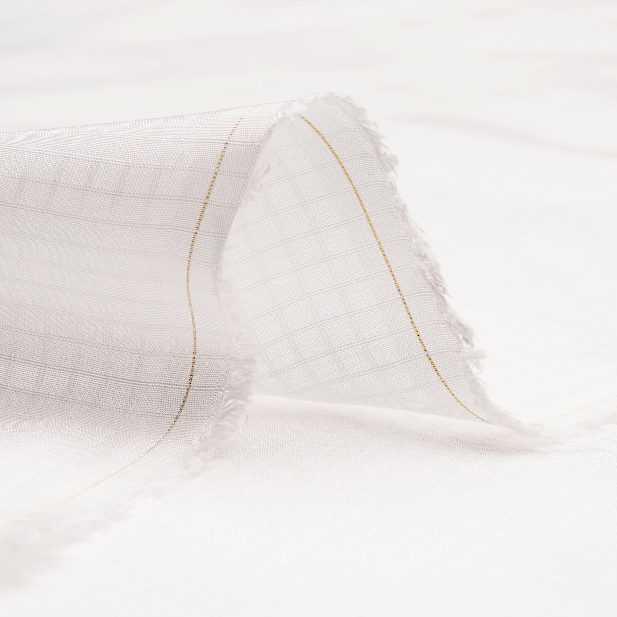 White Dyeable Checks Pattern Viscose Muslin Fabric