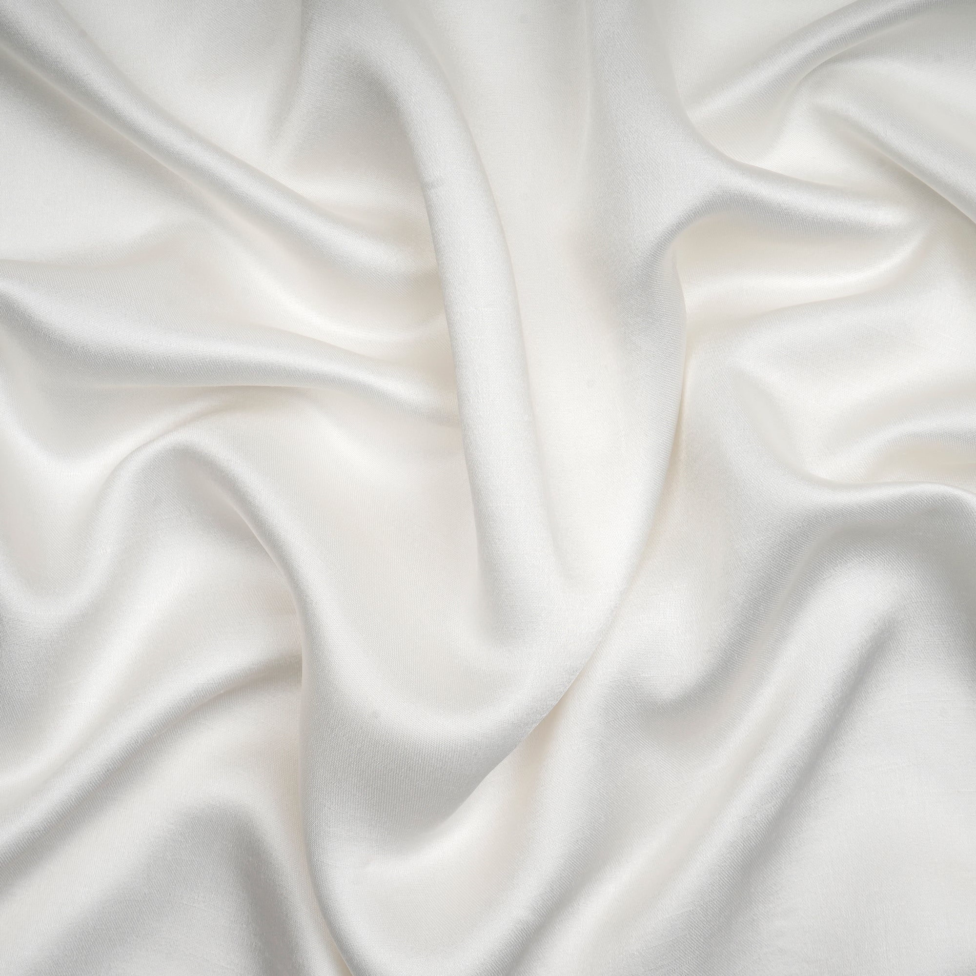 White Dyeable Plain Viscose Satin Dupion Fabric