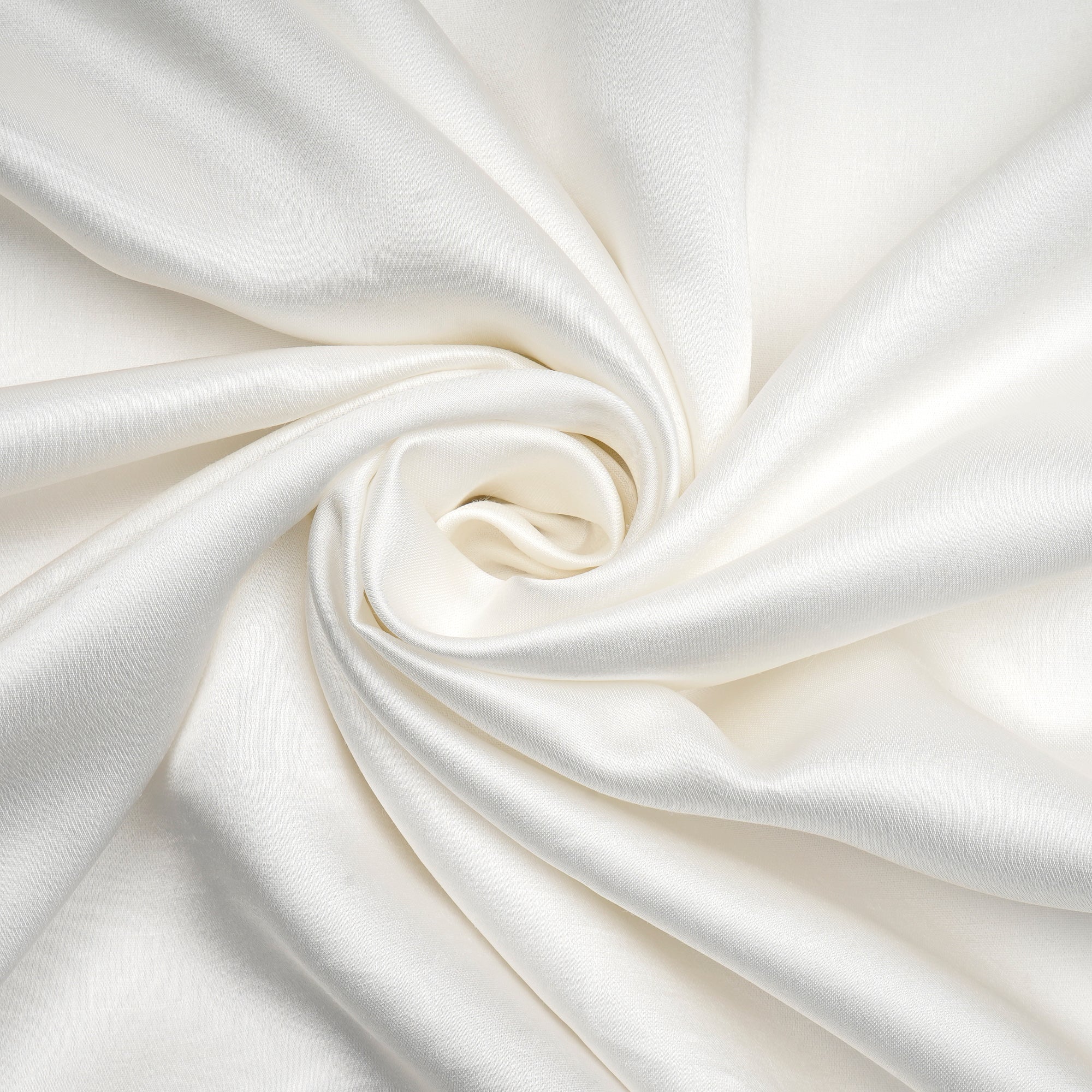 White Dyeable Plain Viscose Satin Dupion Fabric