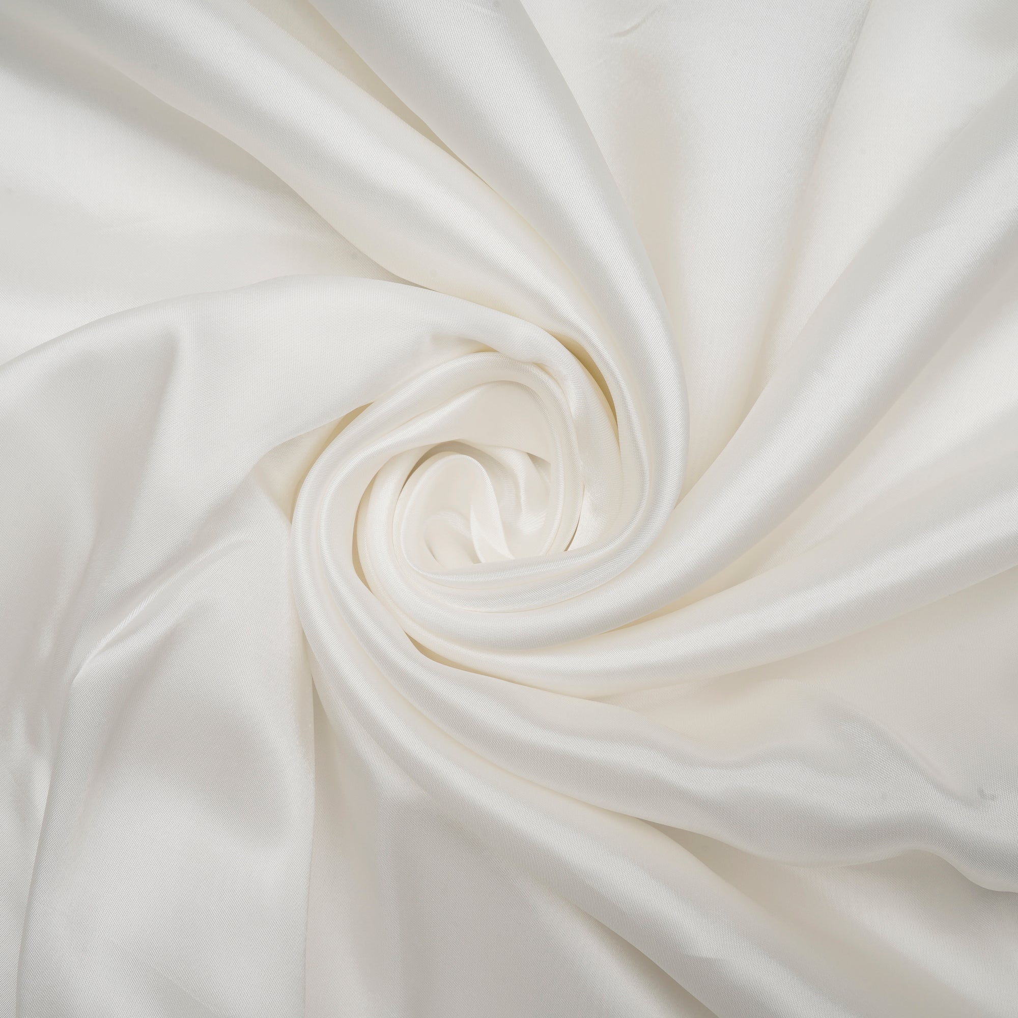 White Dyeable Plain Bemberg Silky Satin Fabric