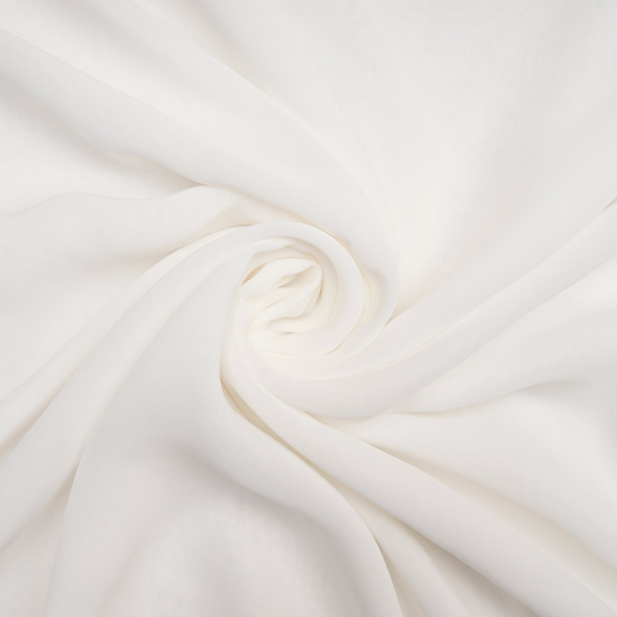 White Dyeable Plain Viscose Georgette Fabric