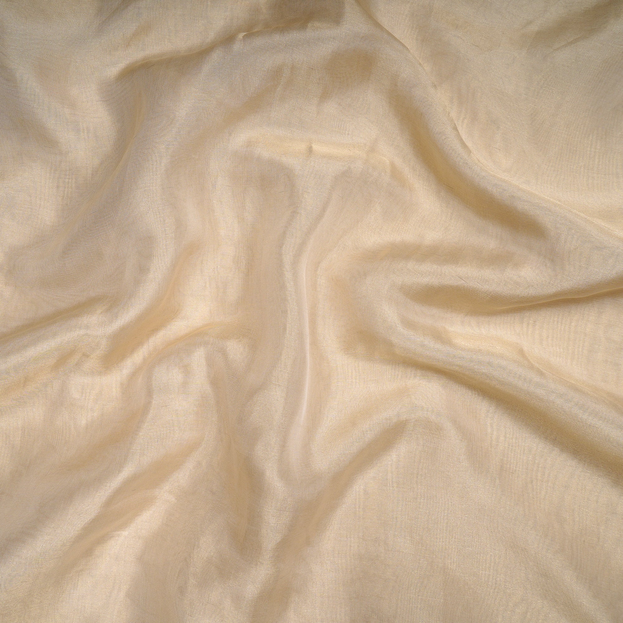 Gold Plain Dyeable Viscose Zari Fancy Tissue Fabric