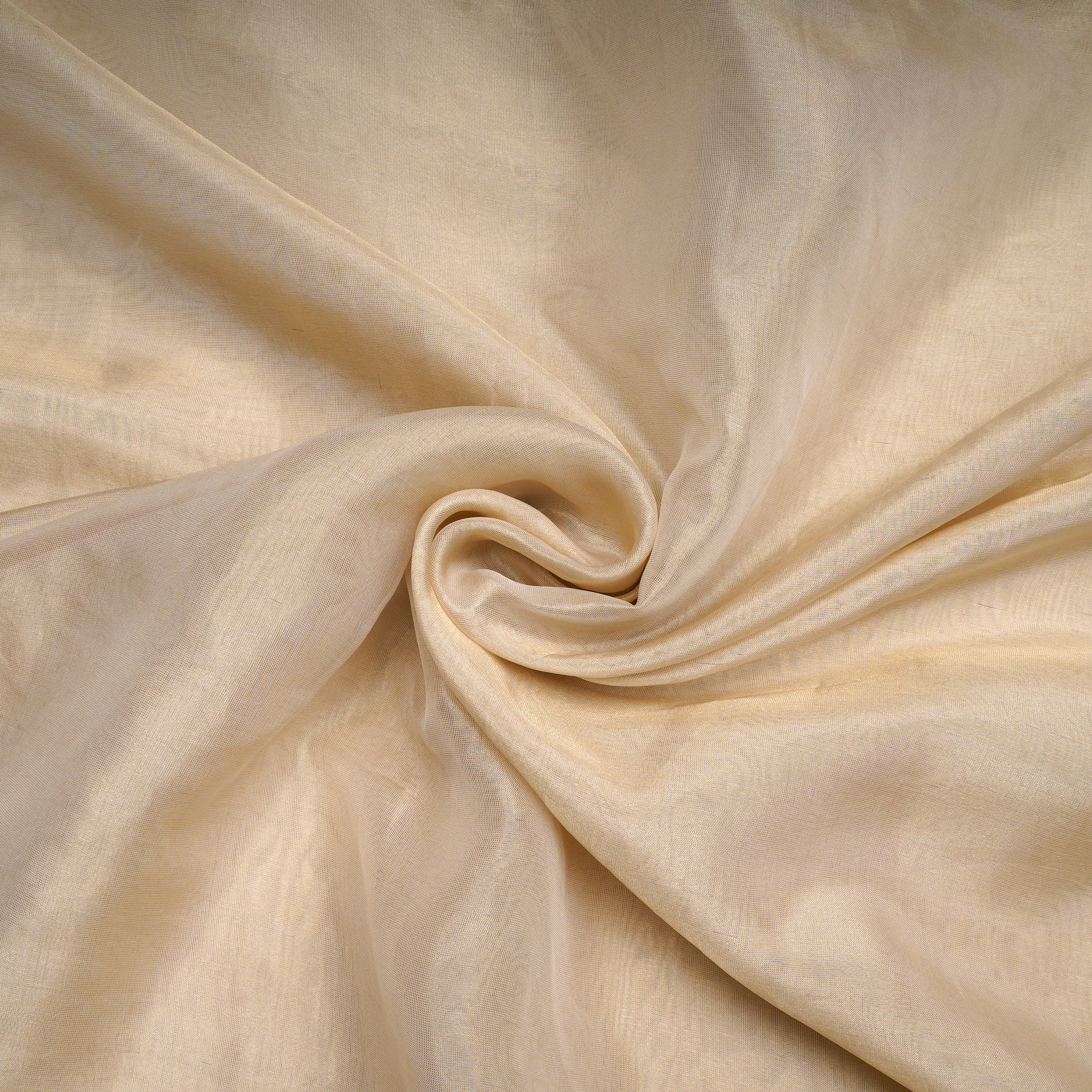 Gold Plain Dyeable Viscose Zari Fancy Tissue Fabric