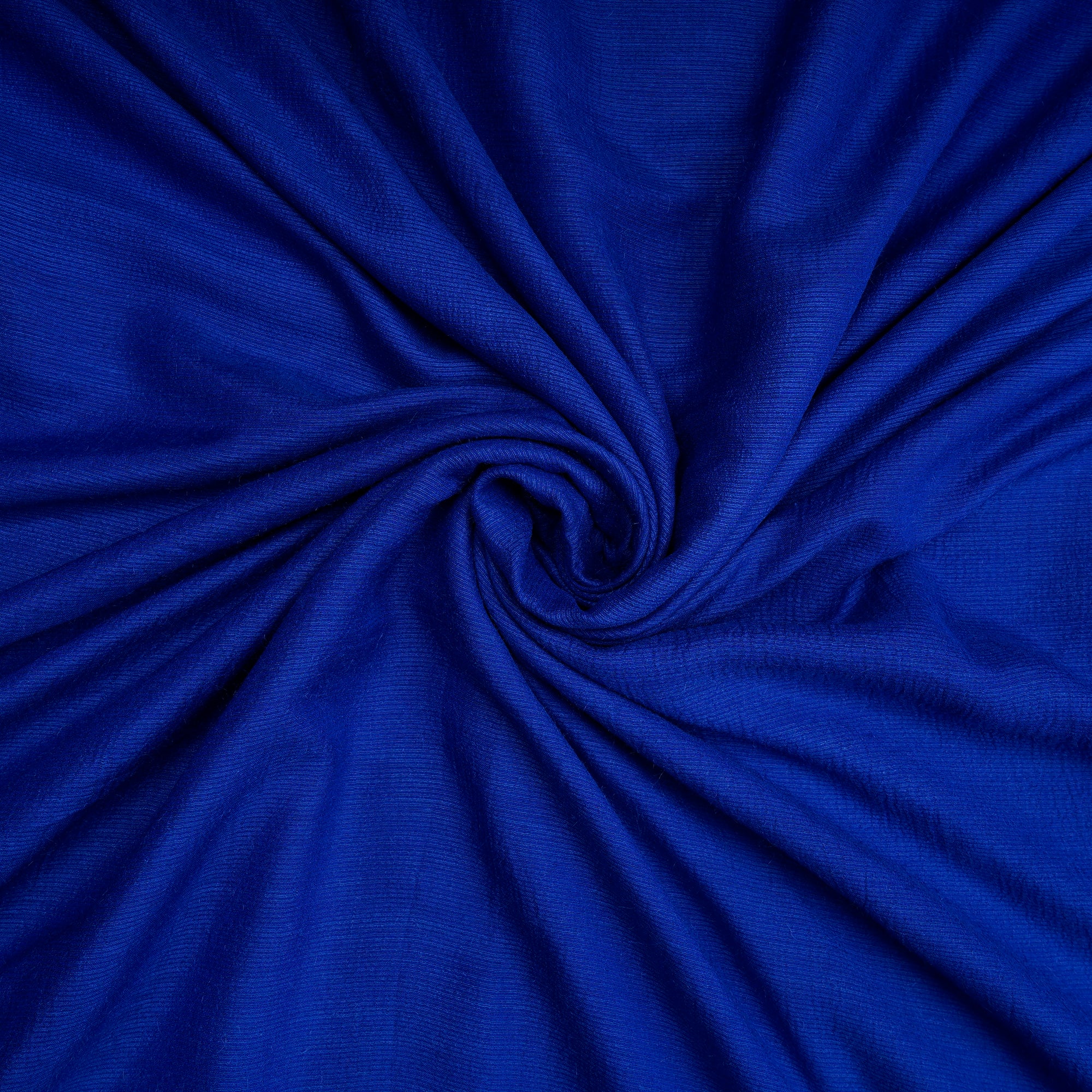 Blue Color Muga Silk Fabric