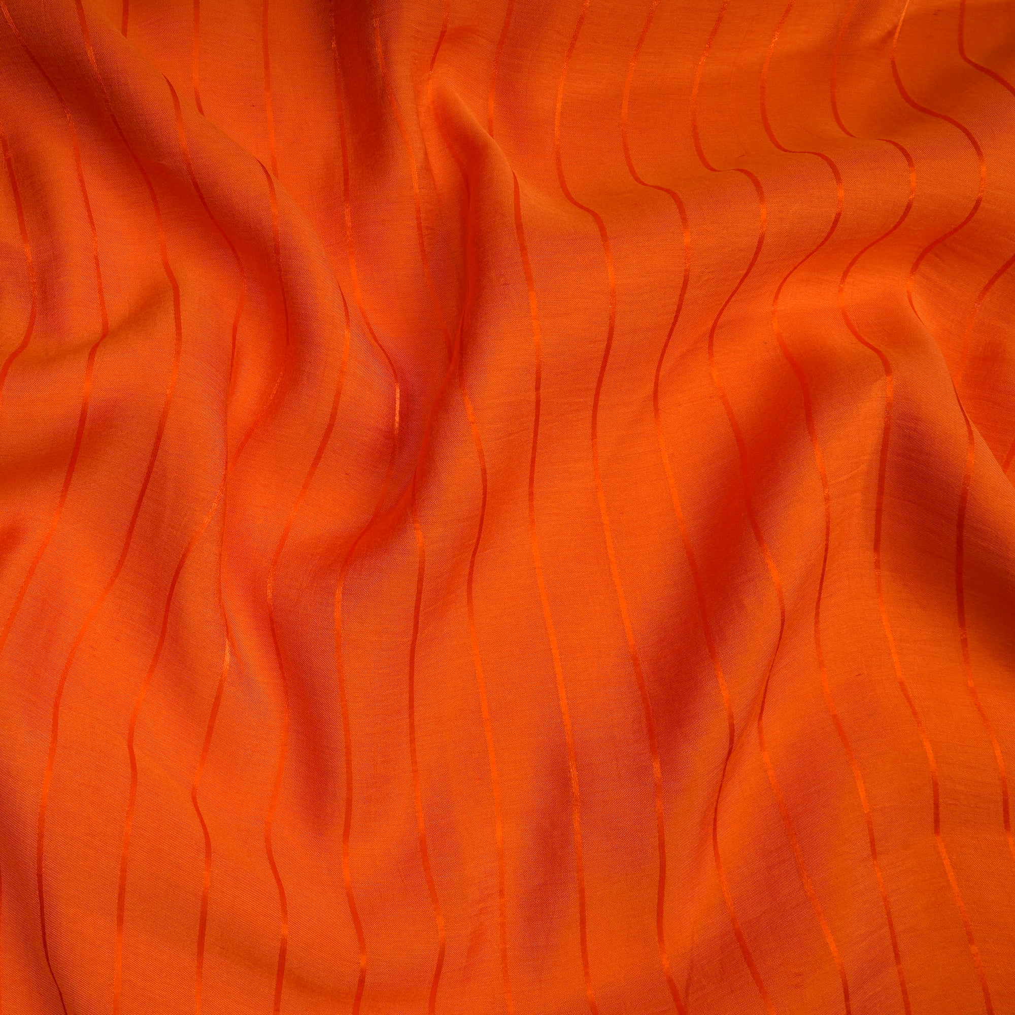 Orange Color Polyester Modal Fabric