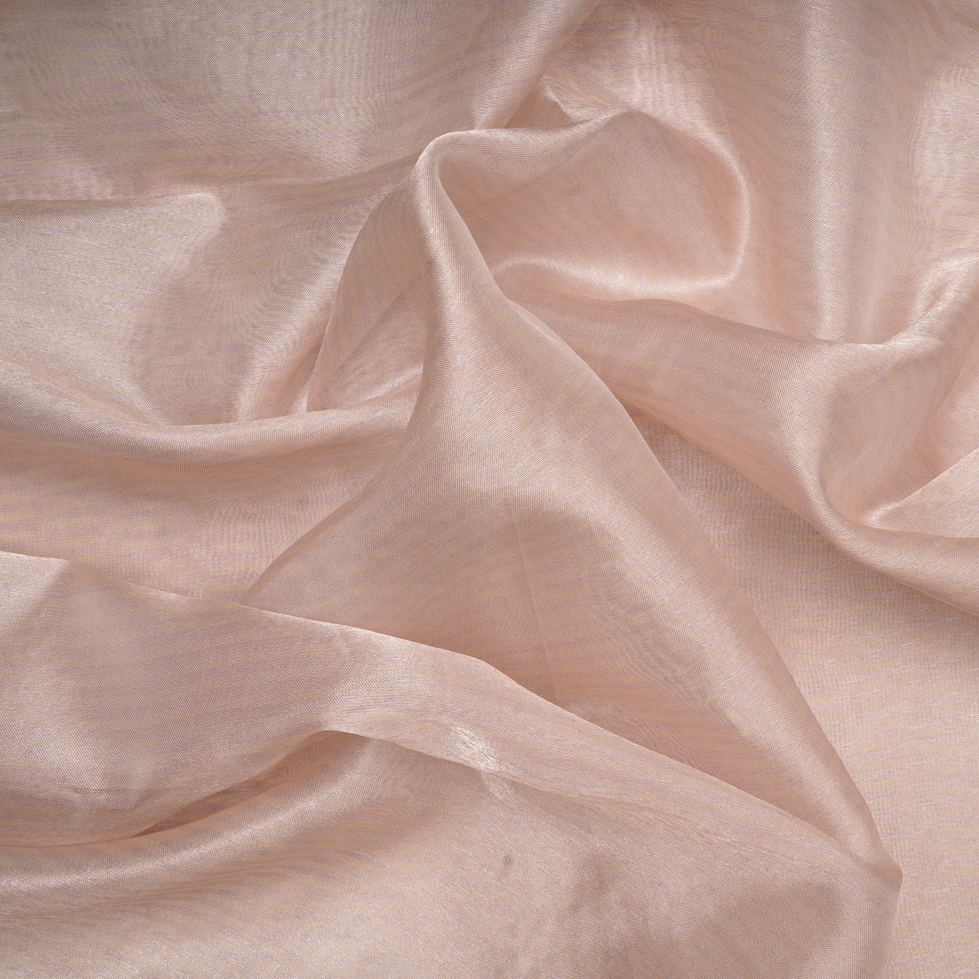 Baby Pink-Gold Stripe Pattern Pure Fancy Tissue Fabric