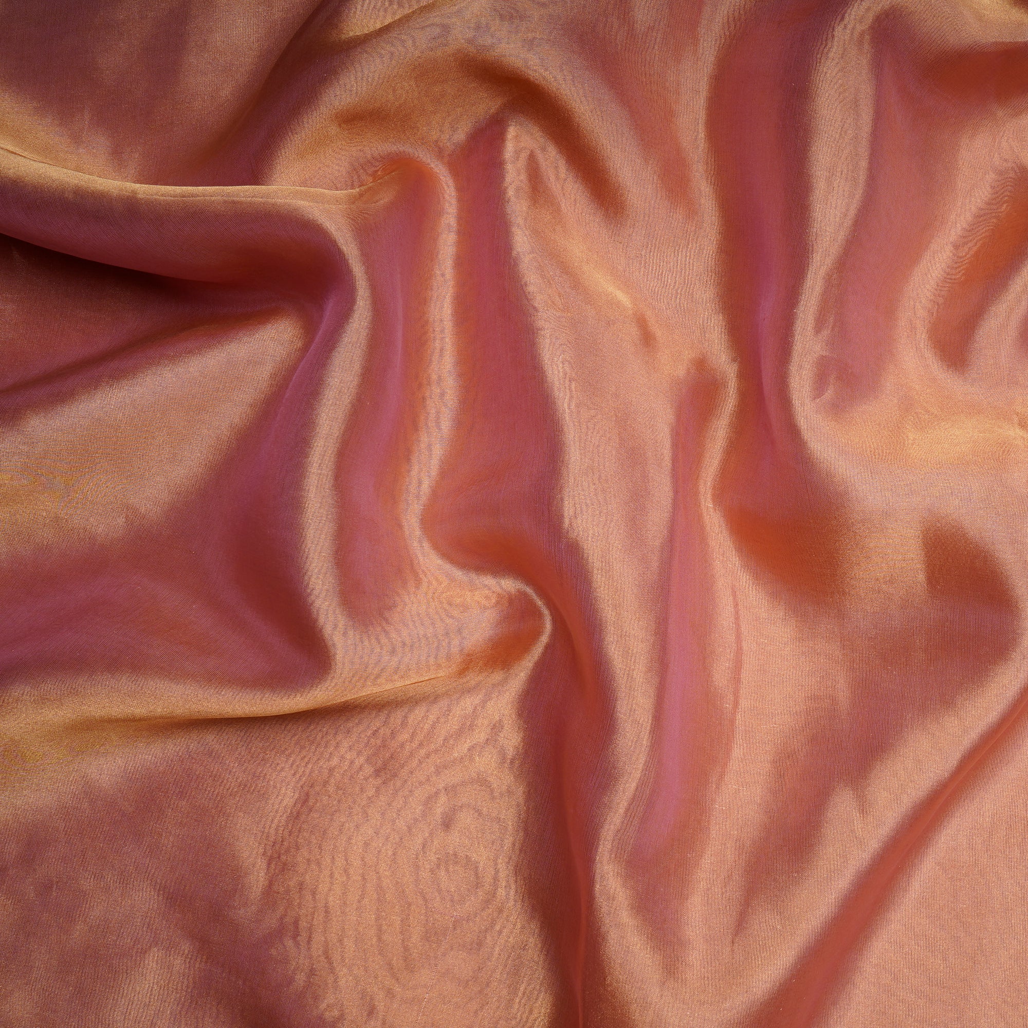 Pink Dyed Dupion Tissue Silk Fabric