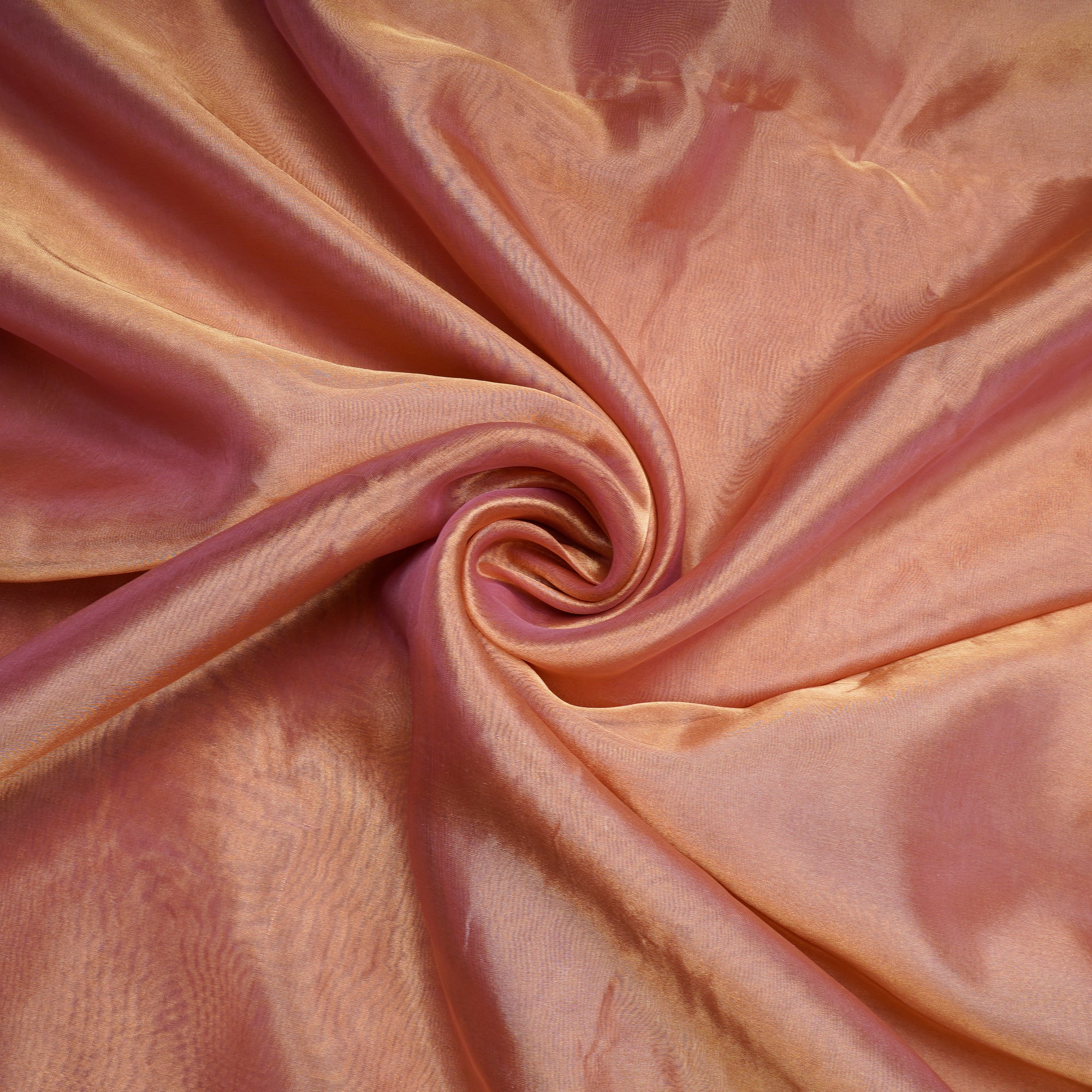 Pink Dyed Dupion Tissue Silk Fabric