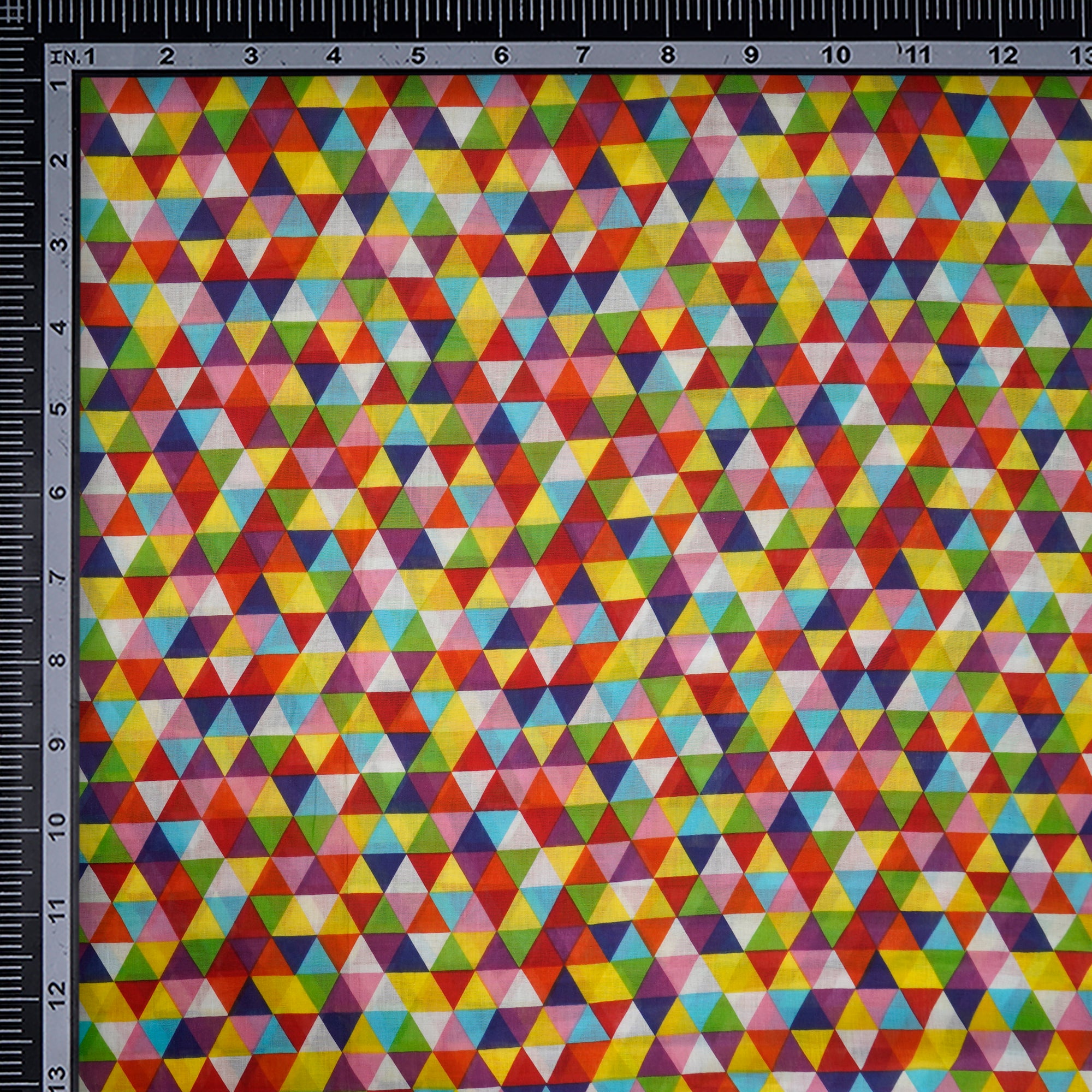 Multi Color Printed Linen Fabric
