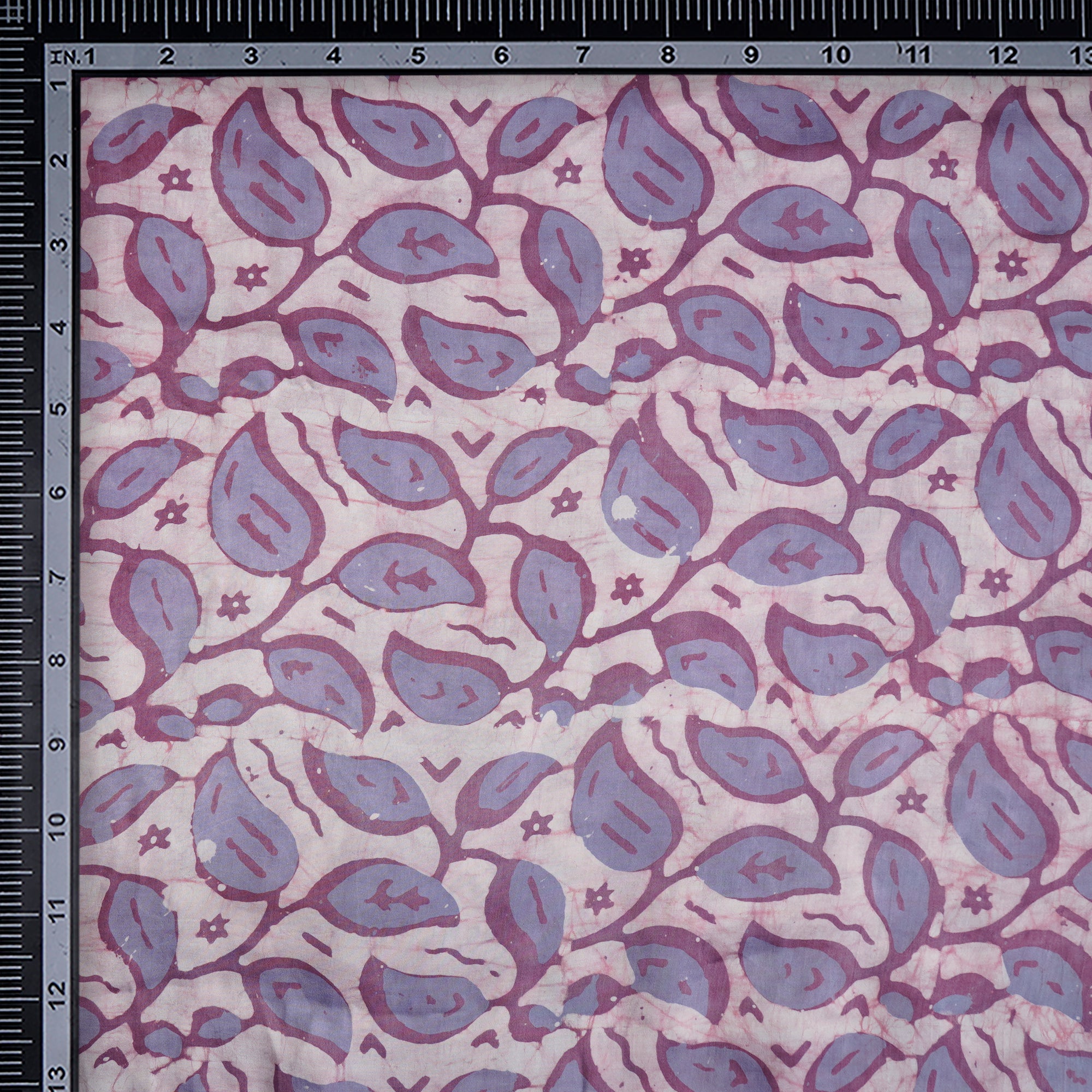 Lavender Handcrafted Waxed Batik Printed Modal Fabric