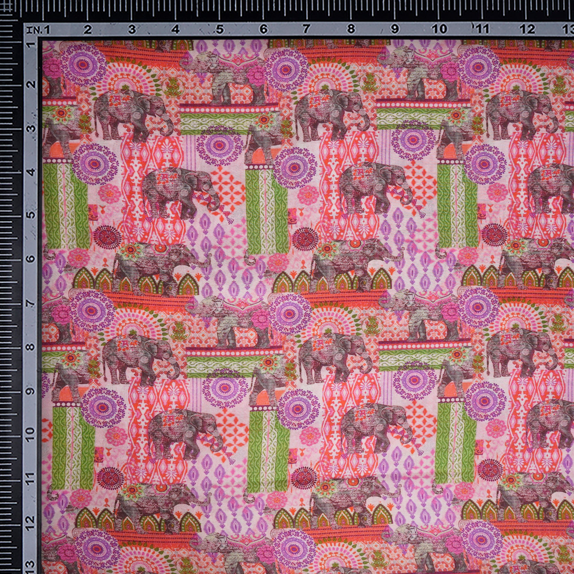Multi Color Digital Printed Bemberg Modal Fabric