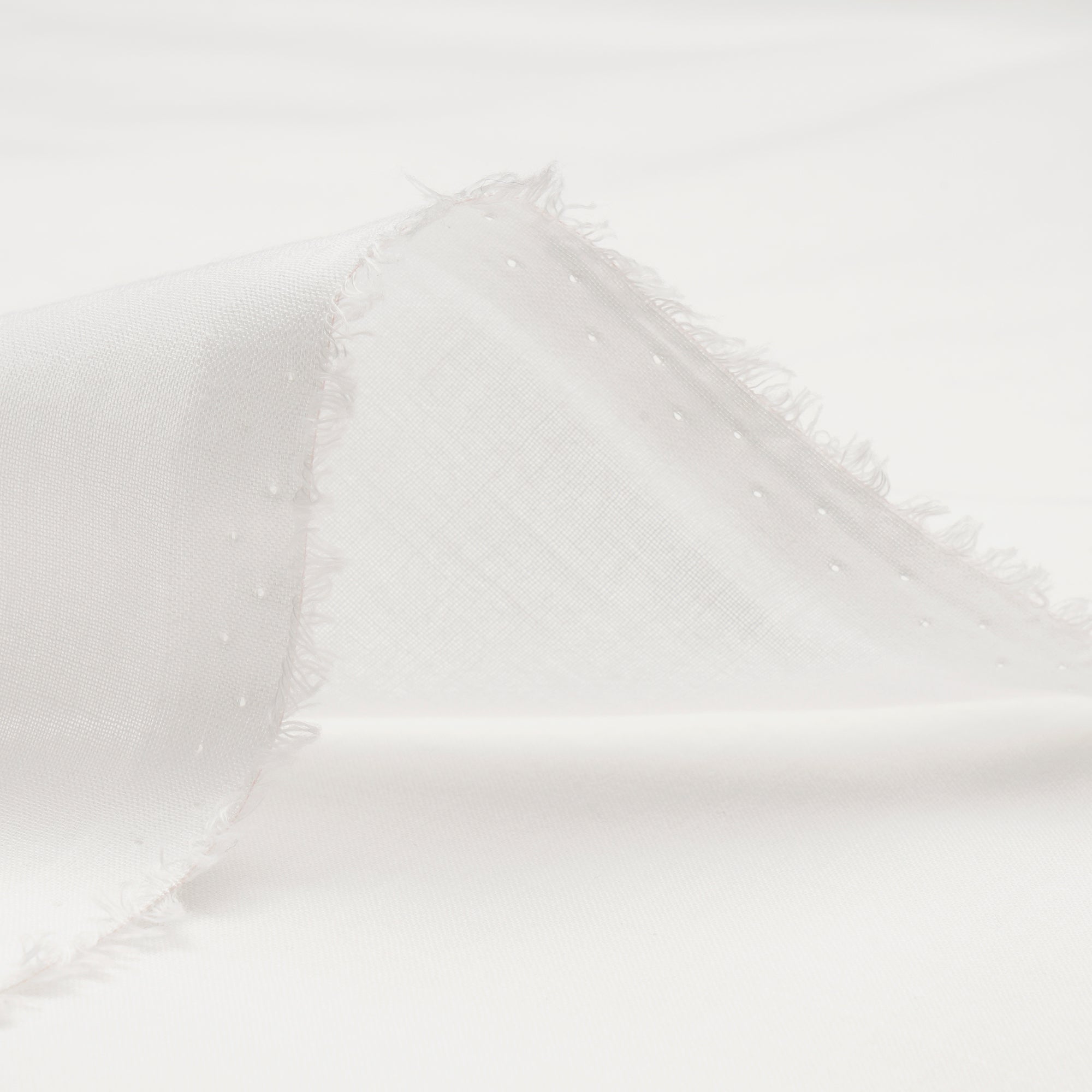 White Mill Dyed High Twist Poly Voile Fabric