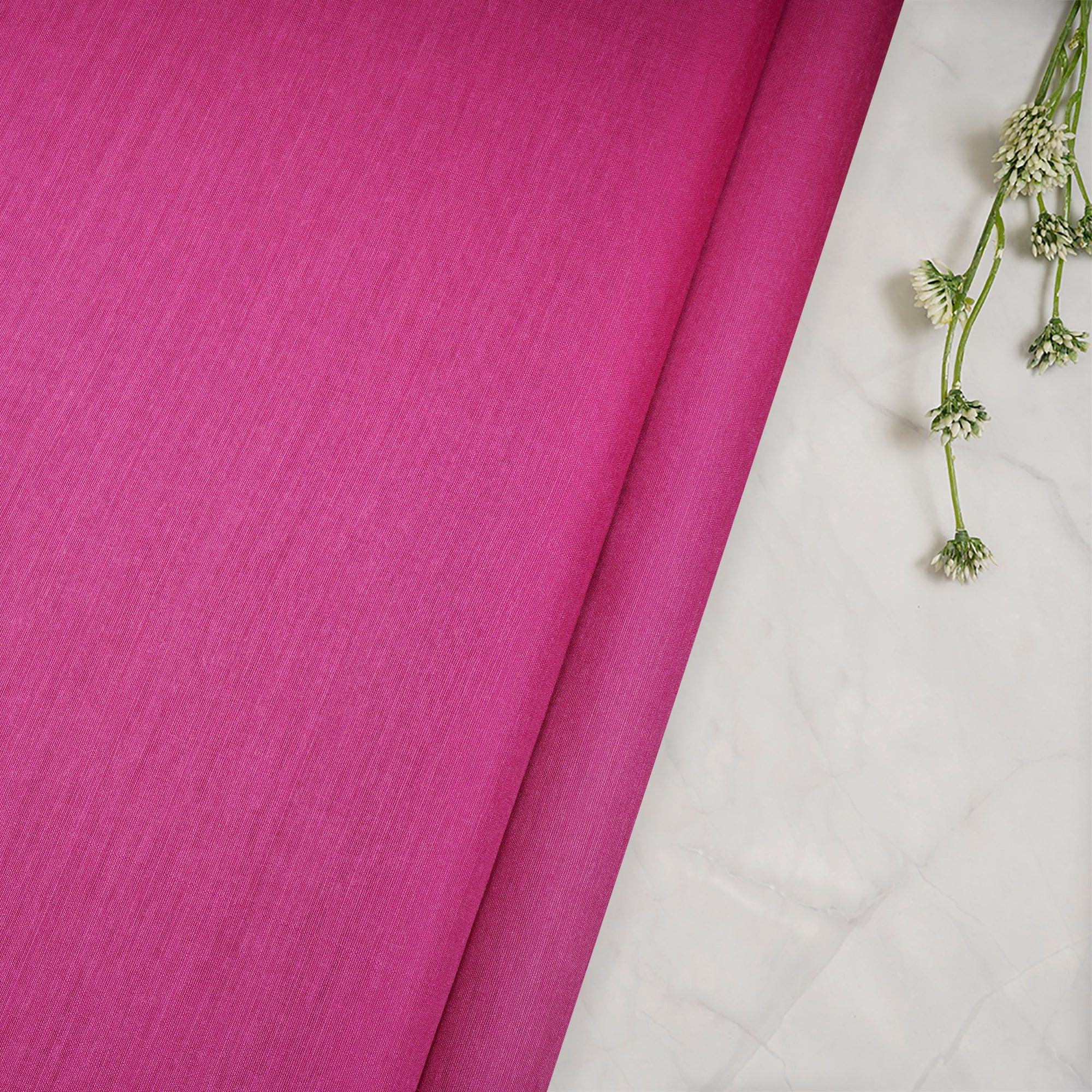 Rani Pink Ombre Dyed Tussar Muga Fabric