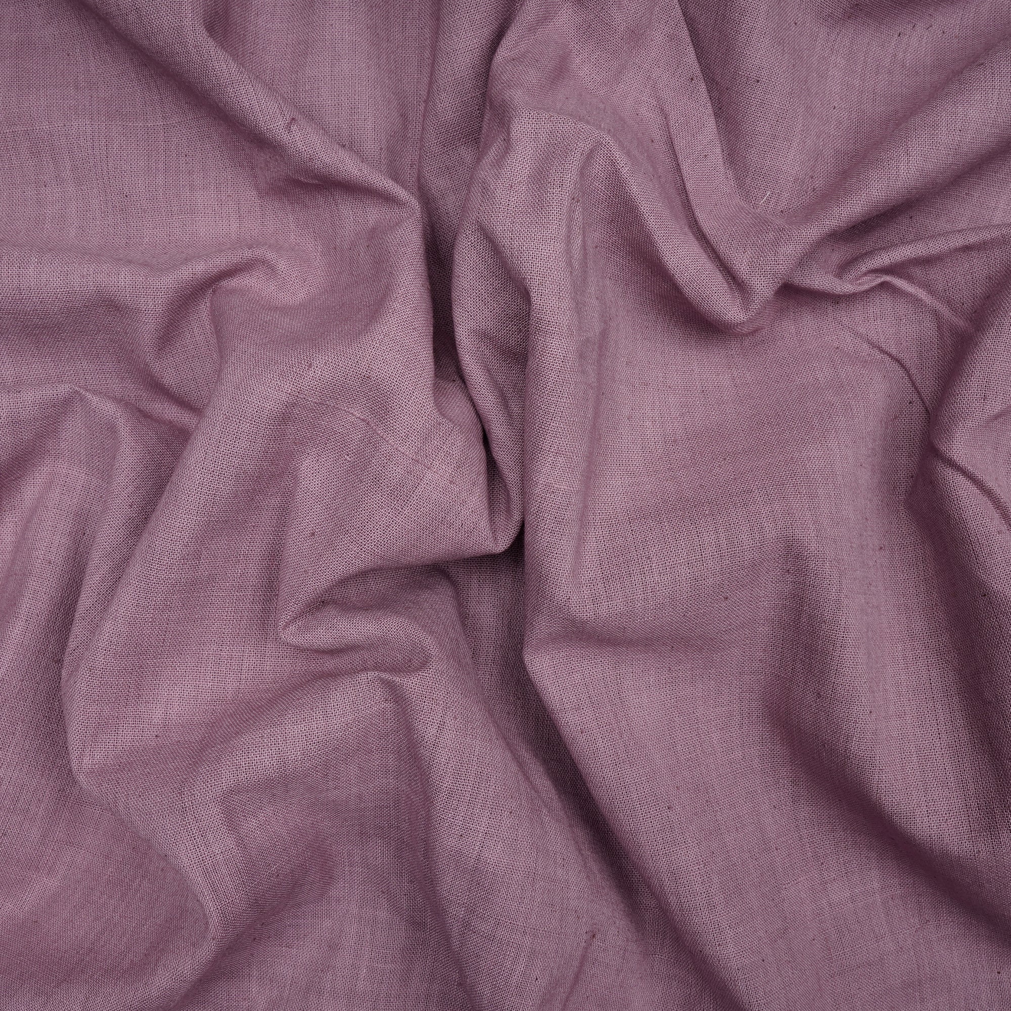Mauve Shadows 40's Count Piece Dyed Handspun Handwoven Cotton Fabric