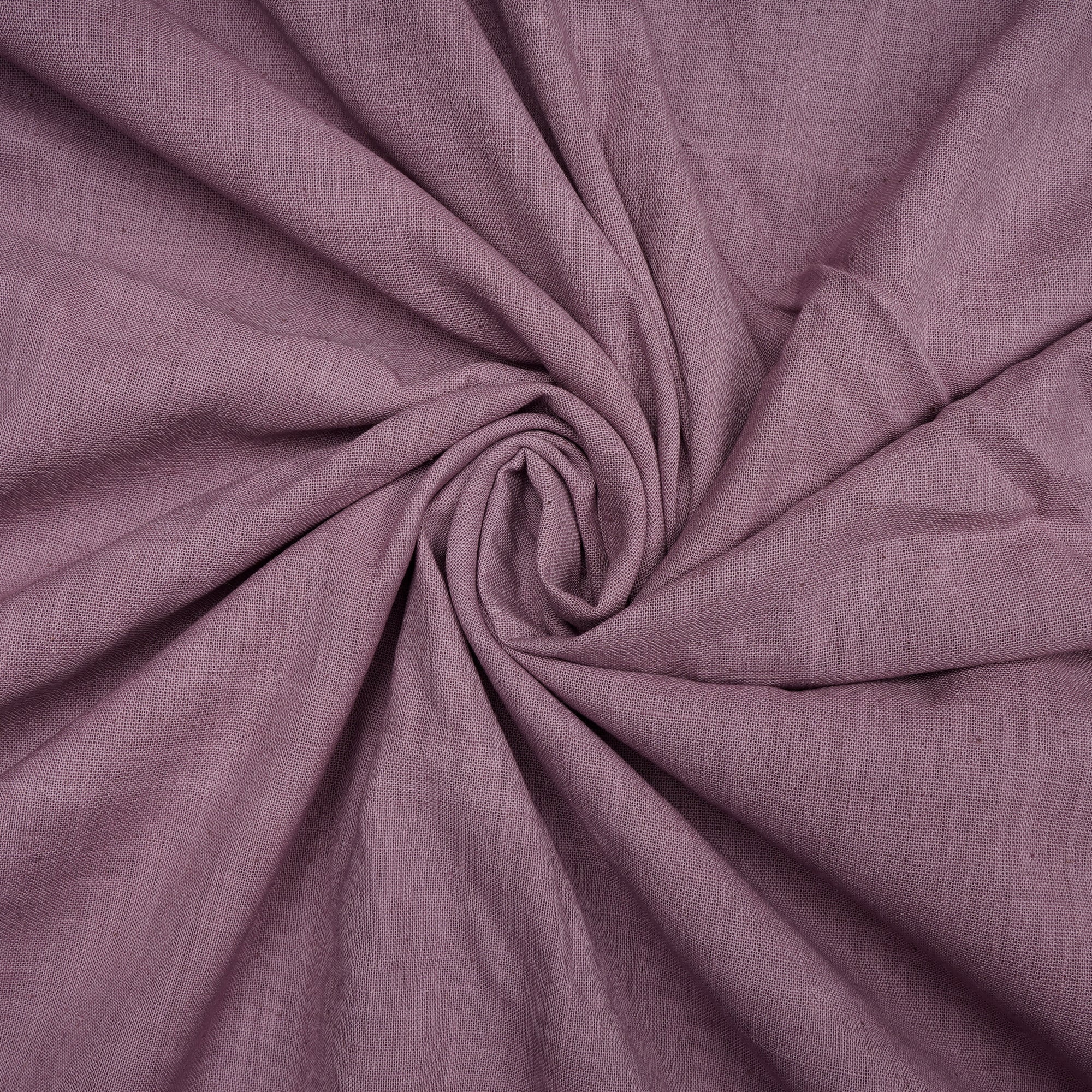 Mauve Shadows 40's Count Piece Dyed Handspun Handwoven Cotton Fabric