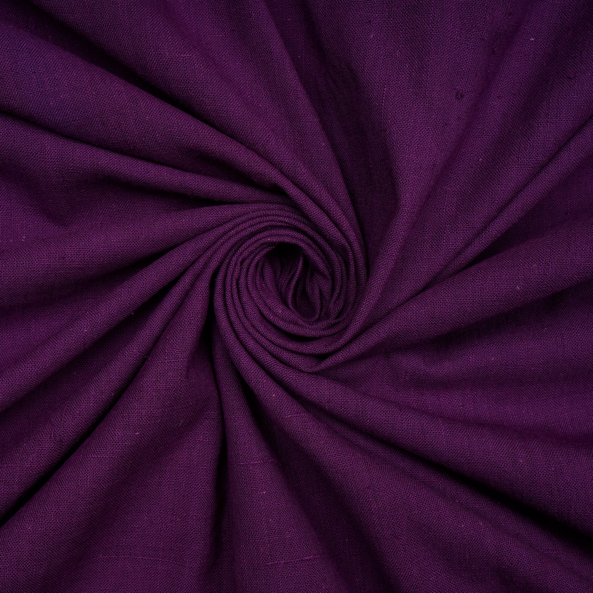Purple 40's Count Piece Dyed Handspun Handwoven Cotton Fabric