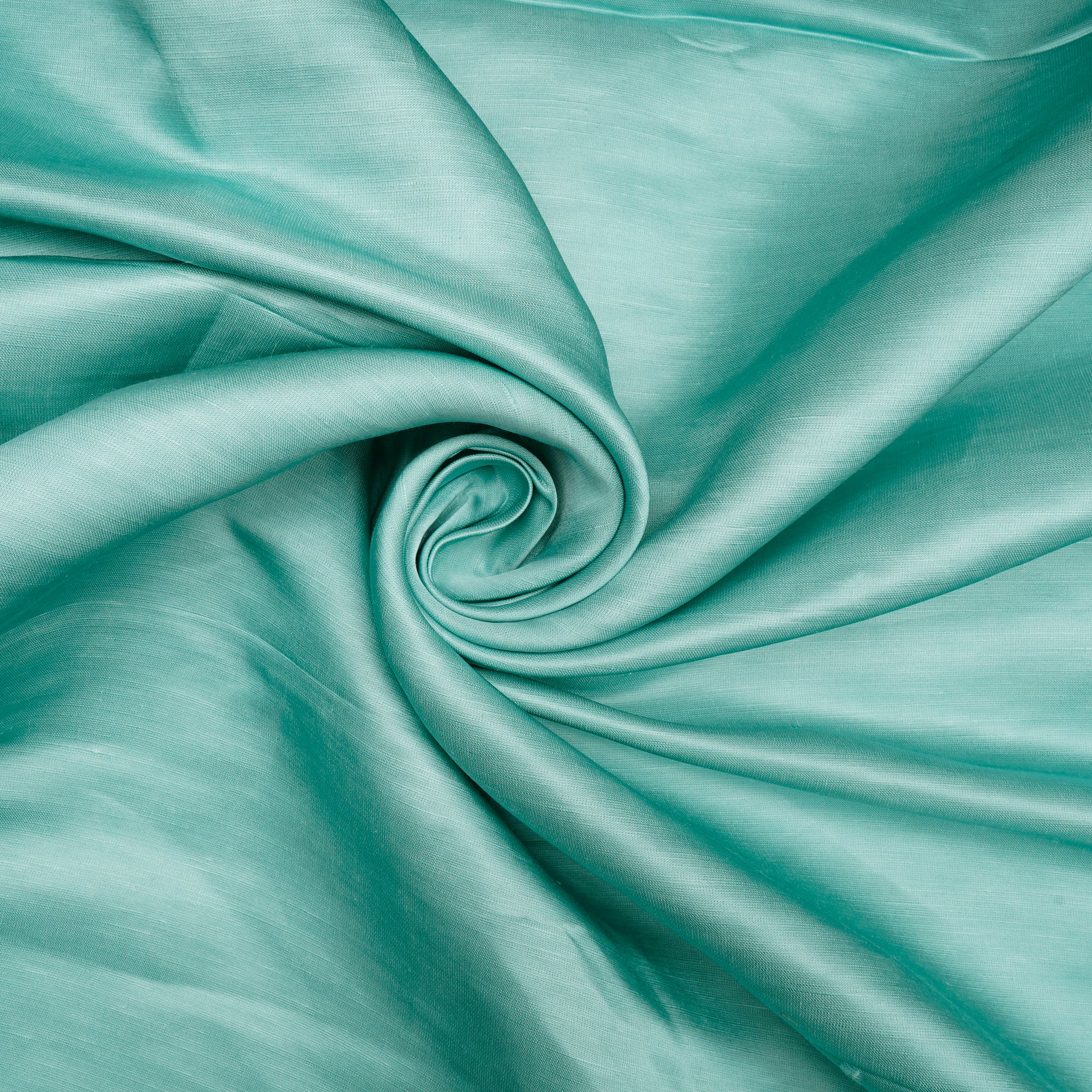 Glacier Piece Dyed Plain Linen Satin Fabric