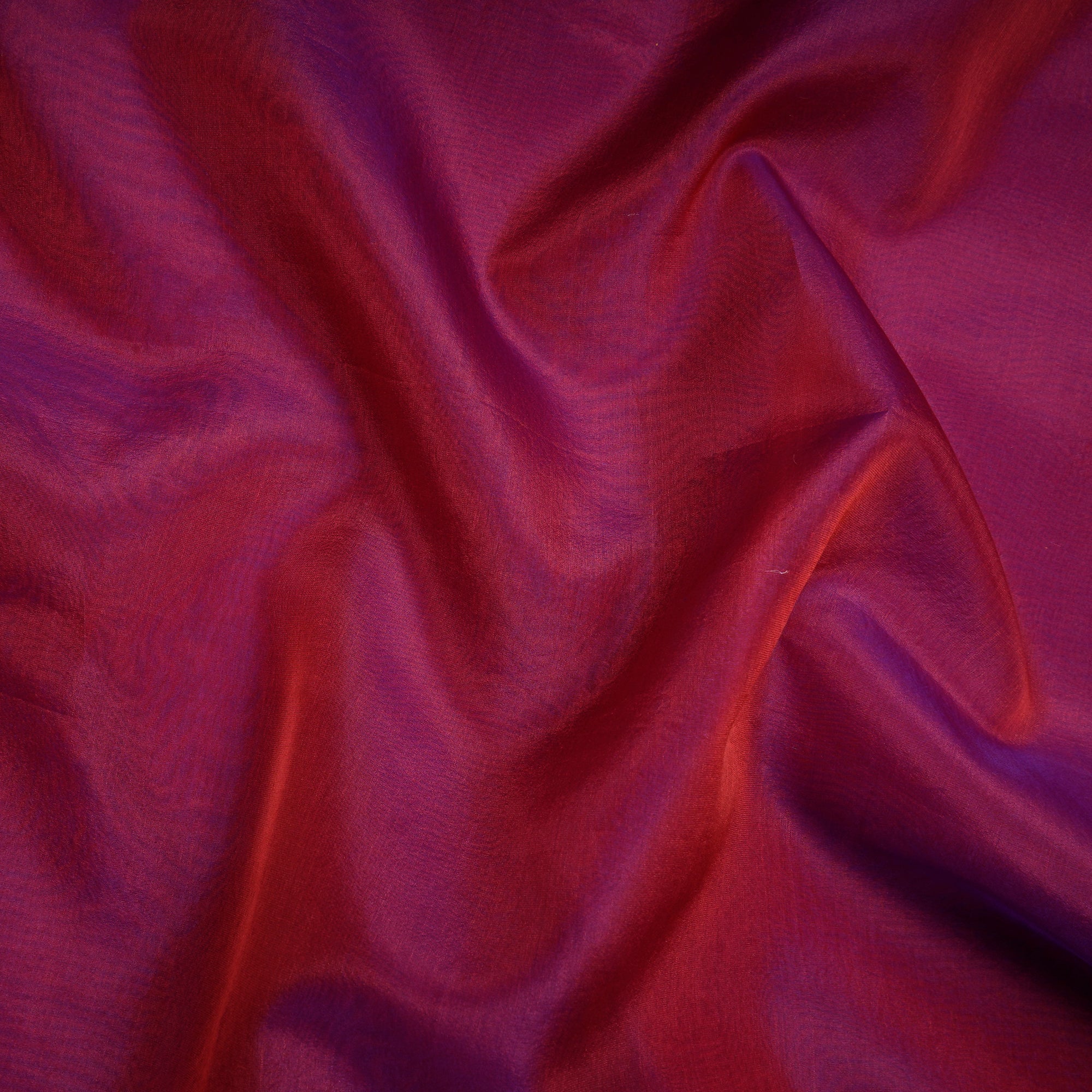 Purple Plain Organza Silk Fabric