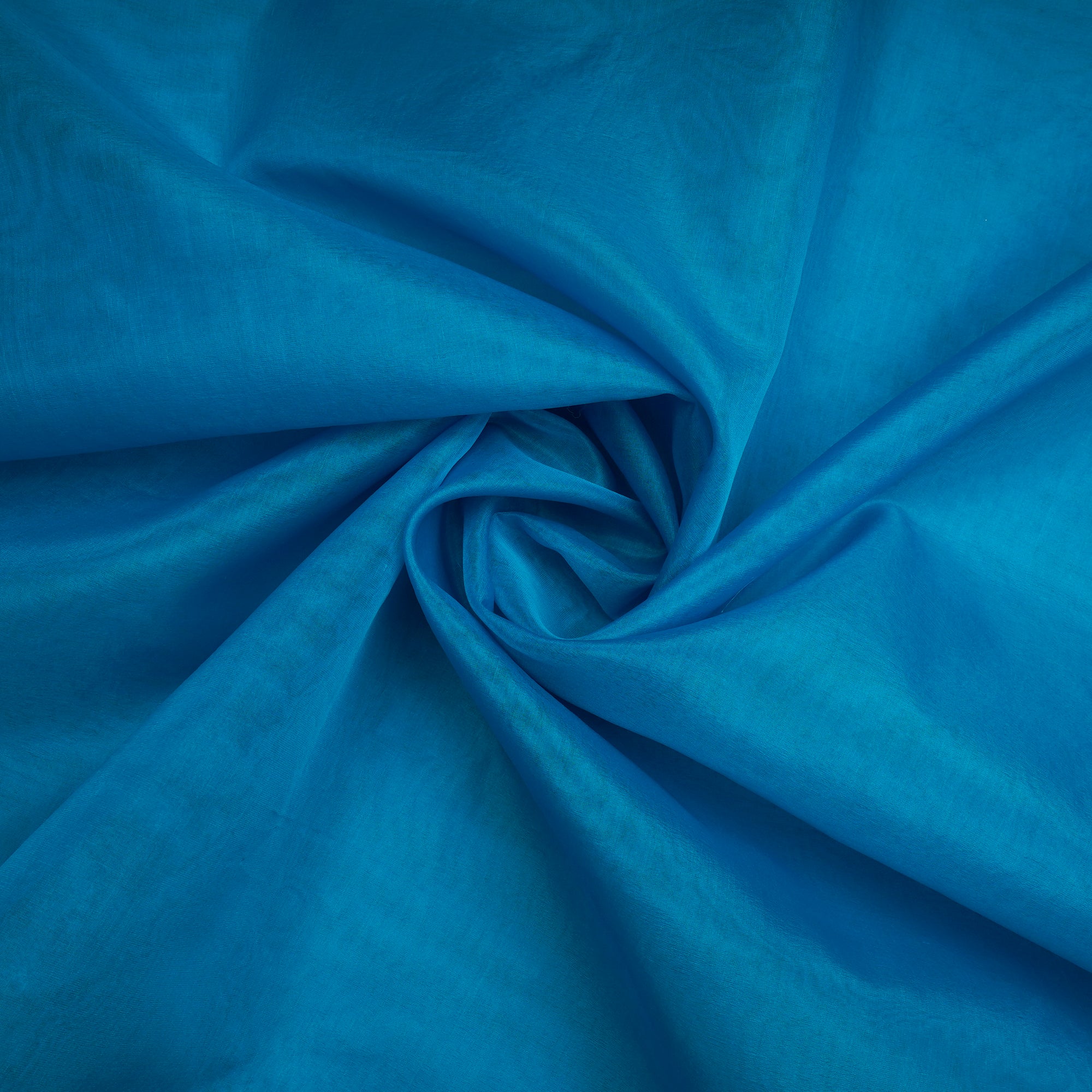 Sky Blue Pure Dual Tone Organza Silk Fabric