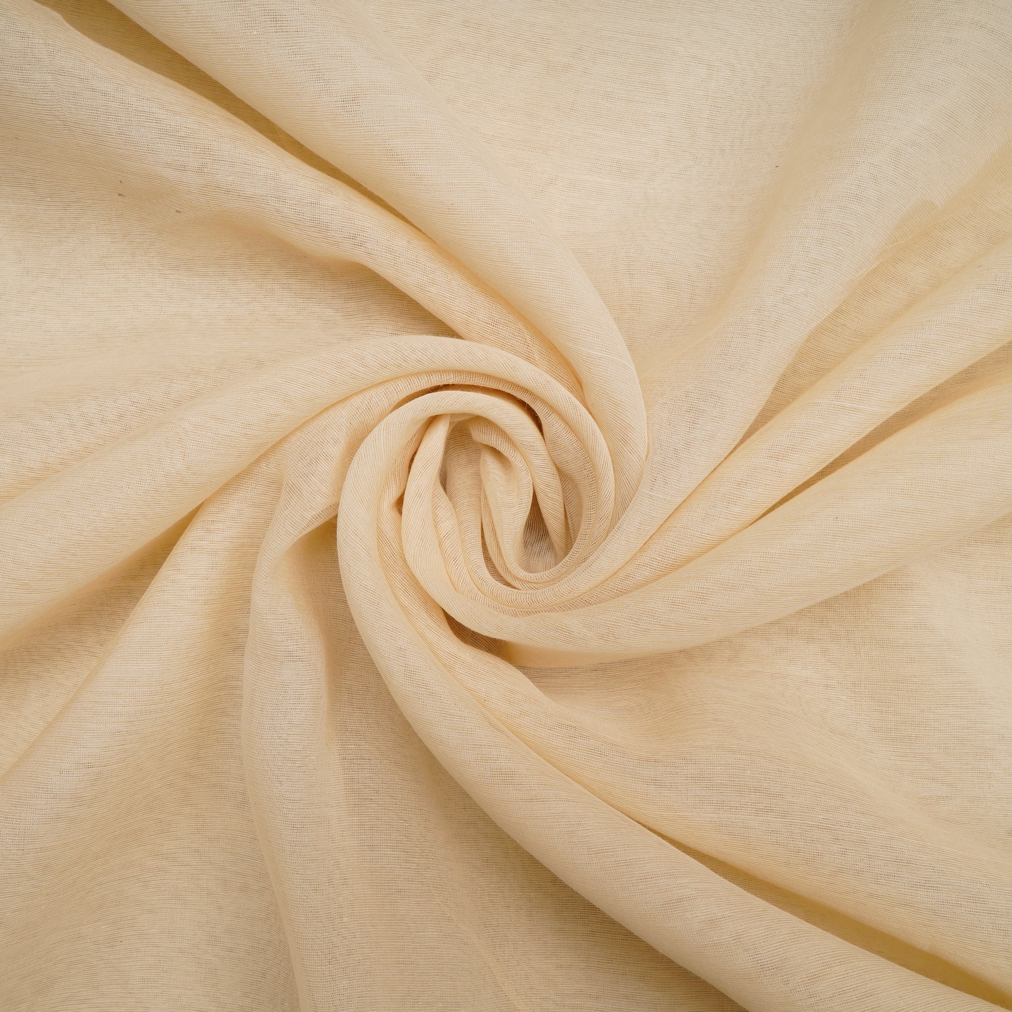 Off-White Dyeable Plain High-Twist Chanderi Fabric