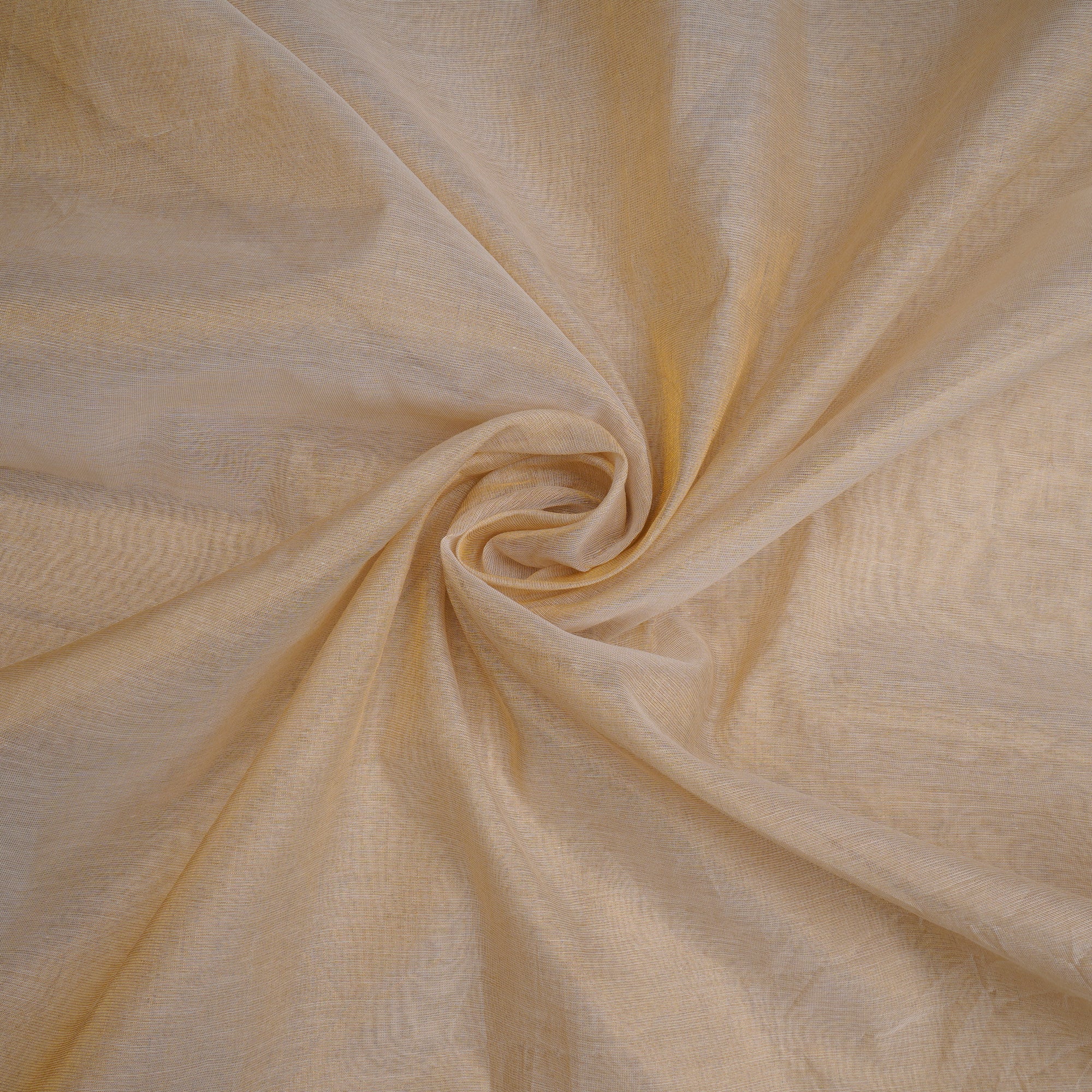 Golden Color Chanderi Tissue Dyeable Fabric