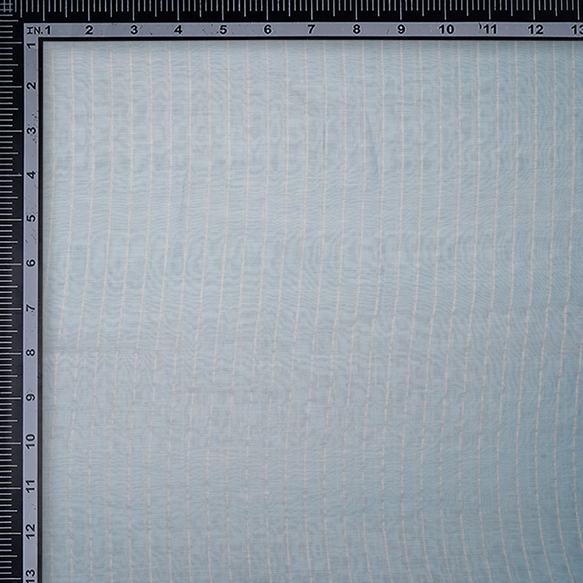 Jagged Ice -Silver Stripe Pattern Dyeable Fancy Chanderi Fabric