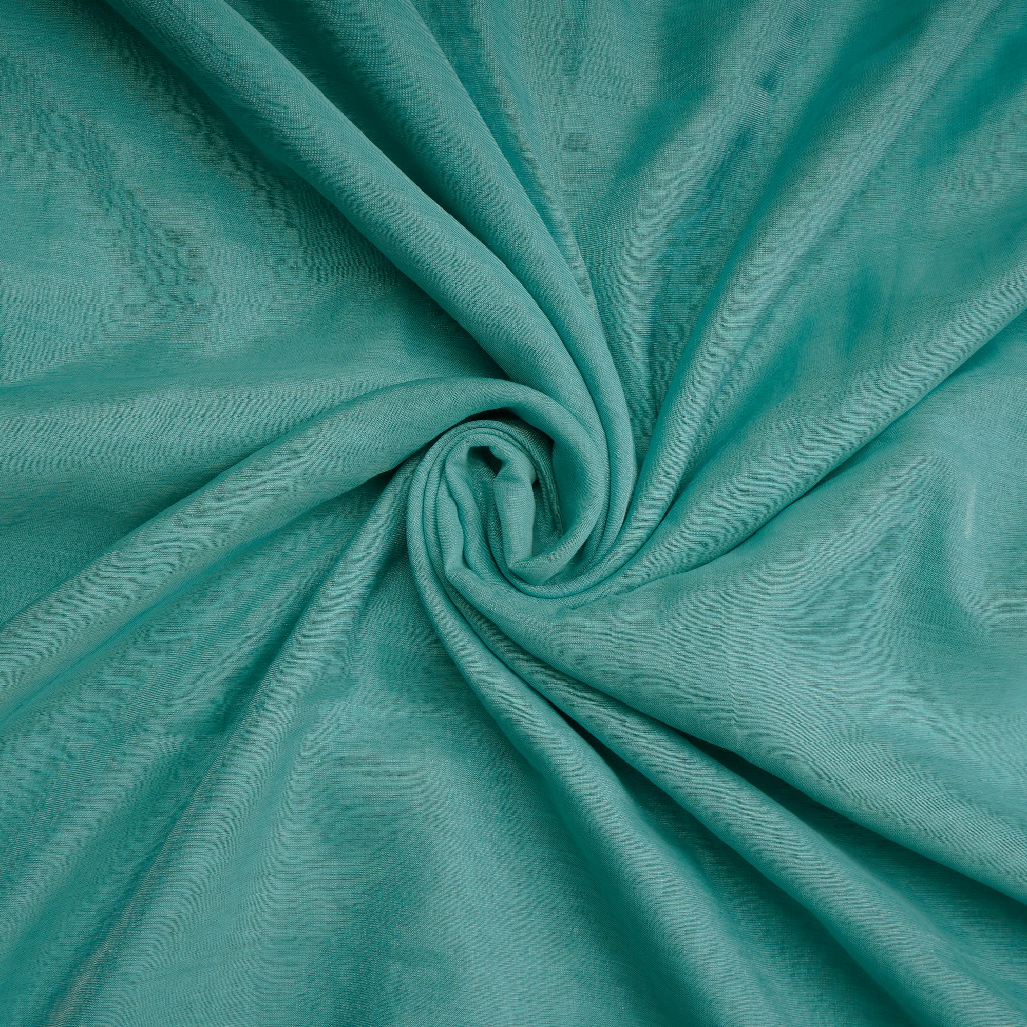 Mint Green Color Piece Dyed Tissue Chanderi Fabric