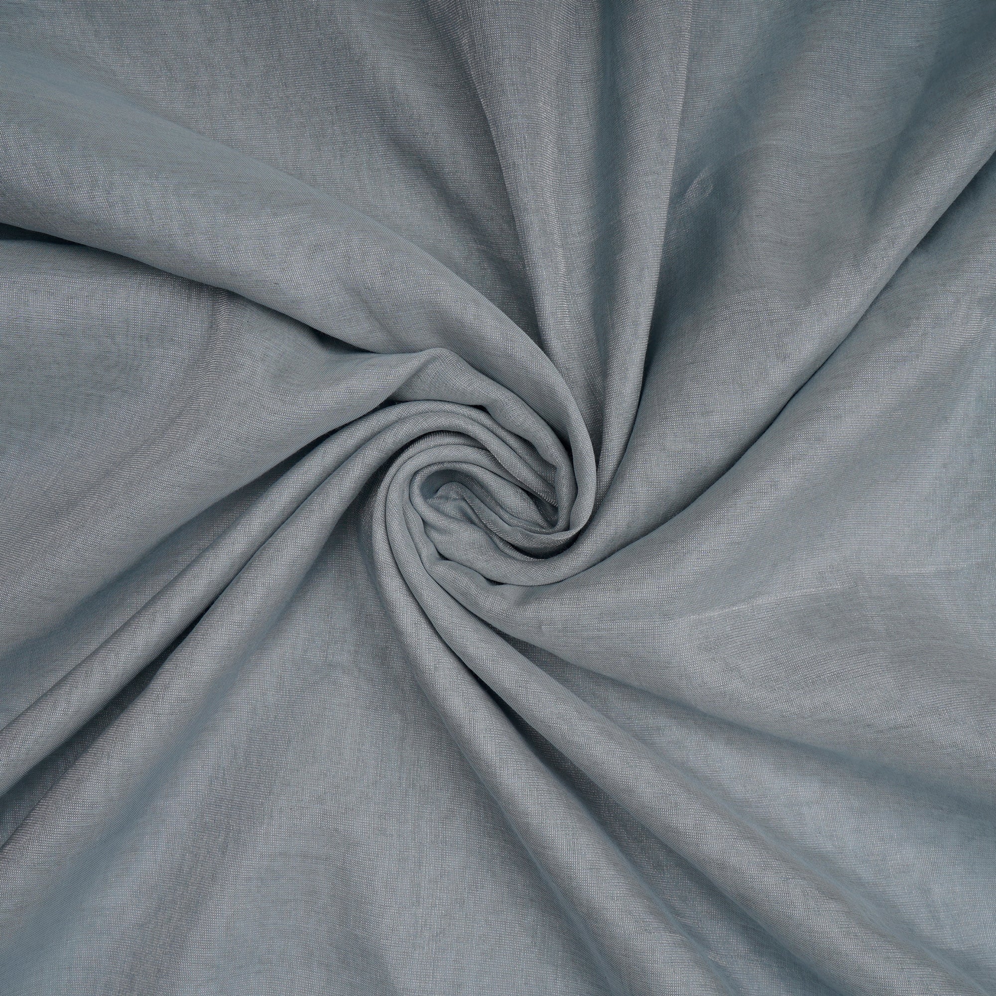 Grey Piece Dyed Silver Tissue Chanderi Fabric