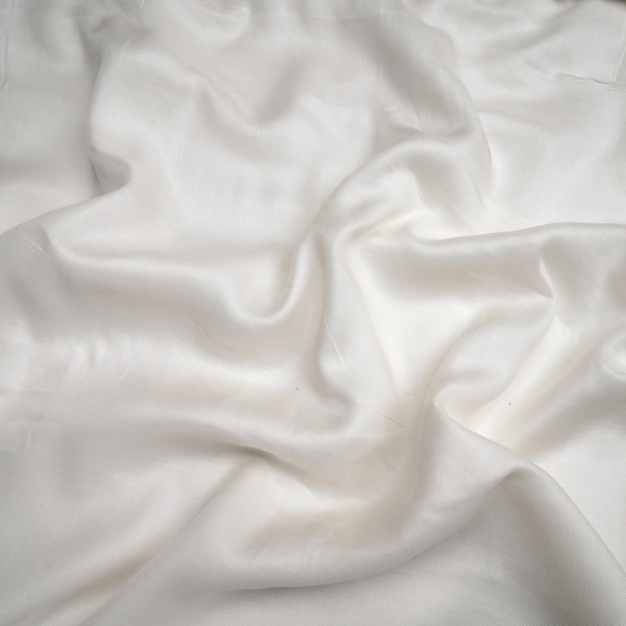 White Color Modal Twill Dyeable Fabric