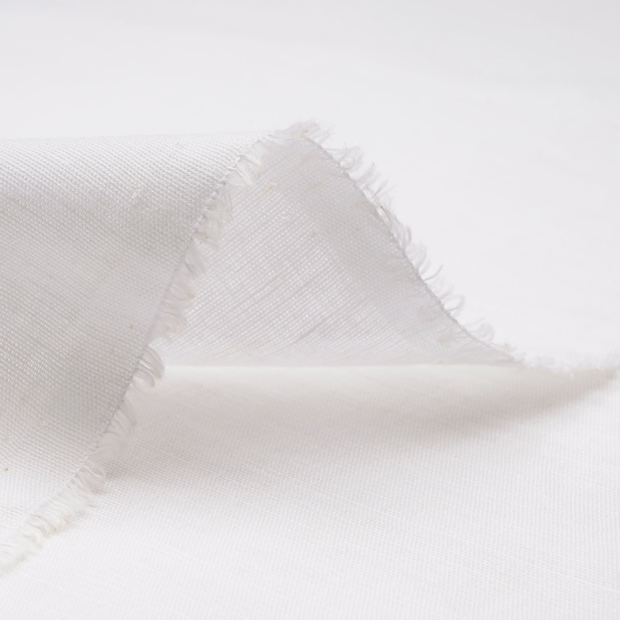 White Dyeable Plain Mill Made Cotton Linen Fabric