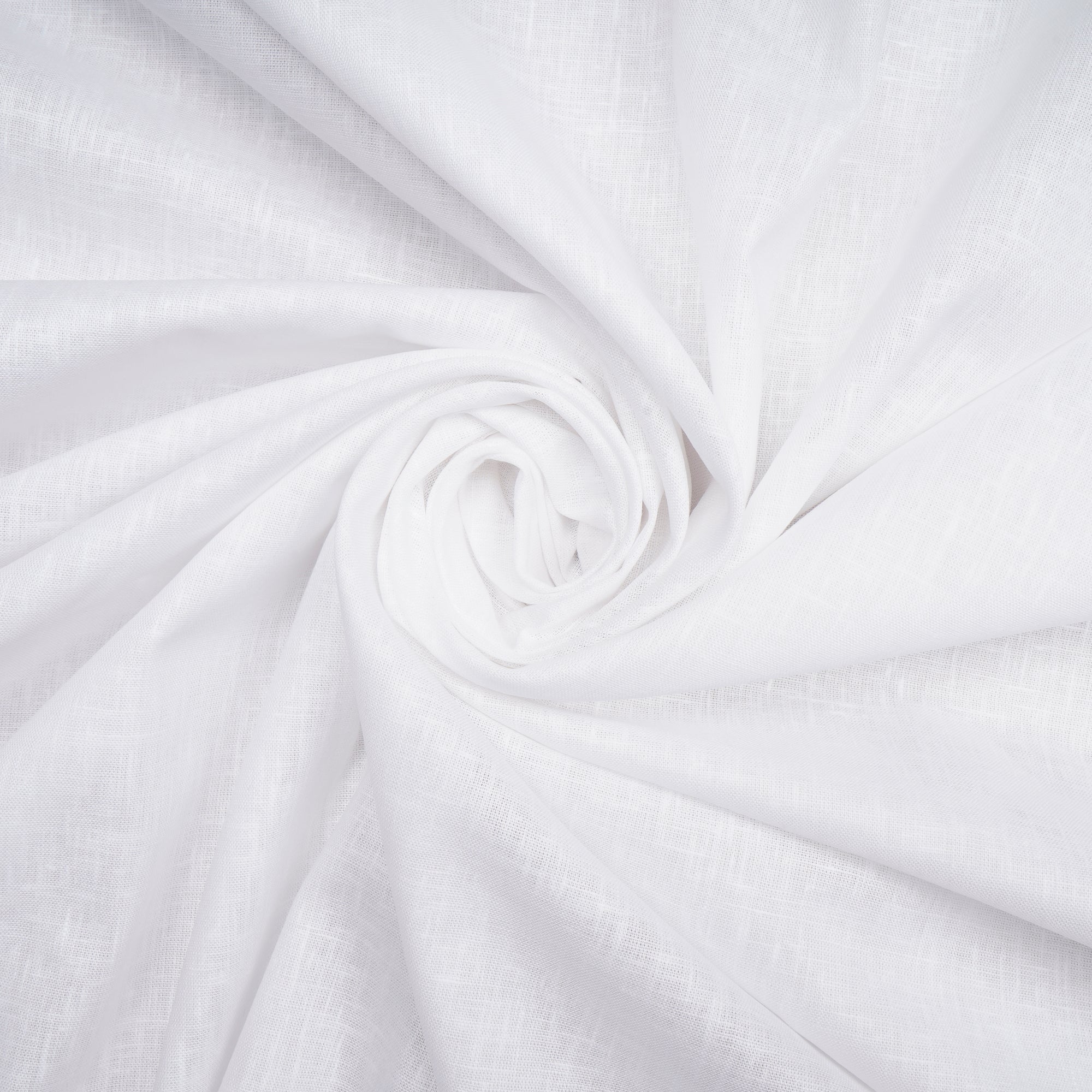 White Plain Dyable Bamboo Linen Fabric