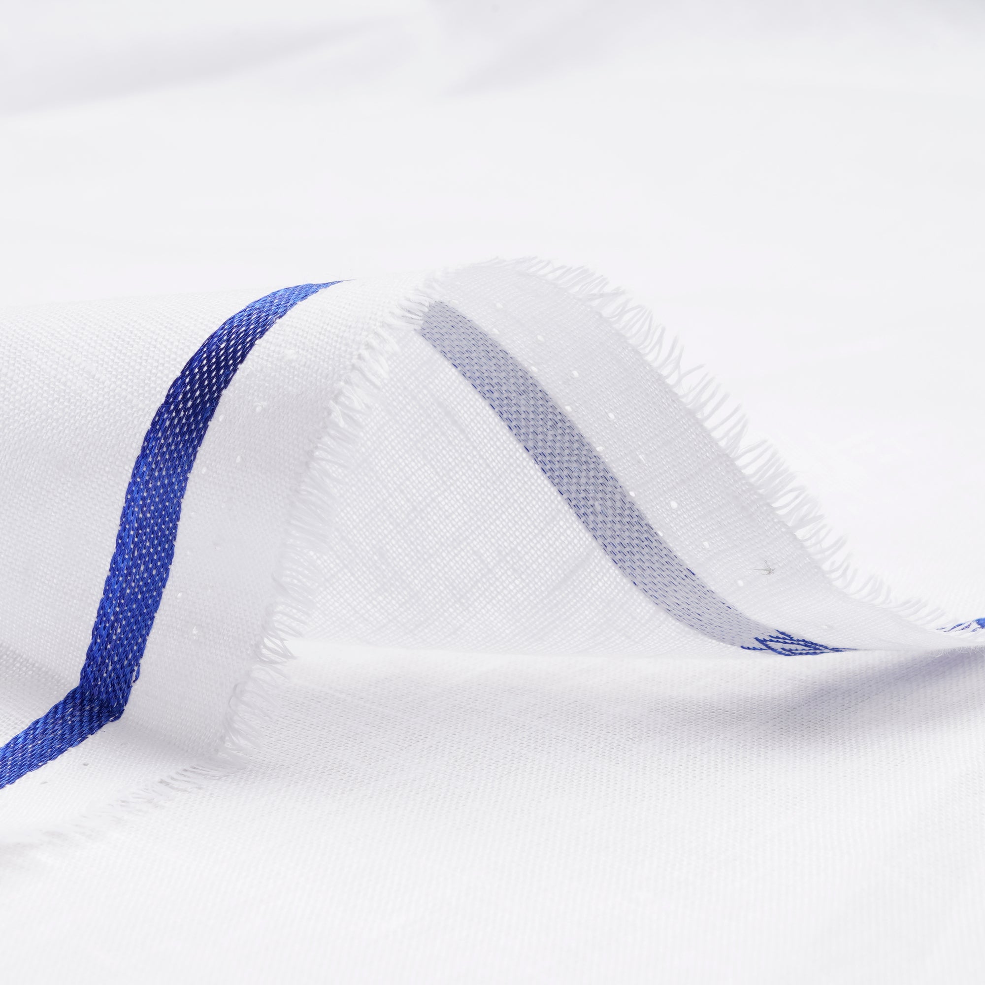 White Plain Dyable Bamboo Linen Fabric