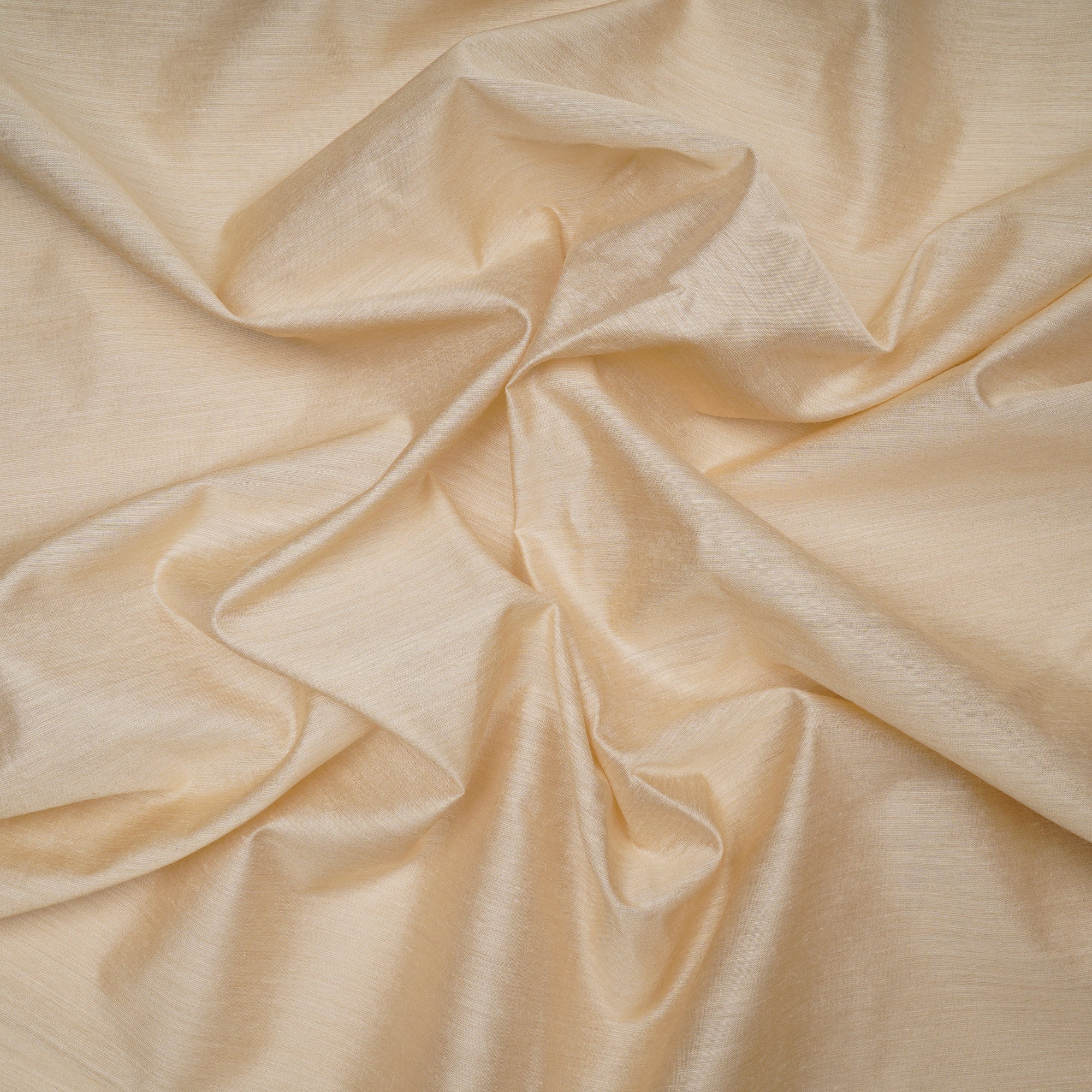 Gold Plain Dyeable Muga Jazi Border Silk Fabric