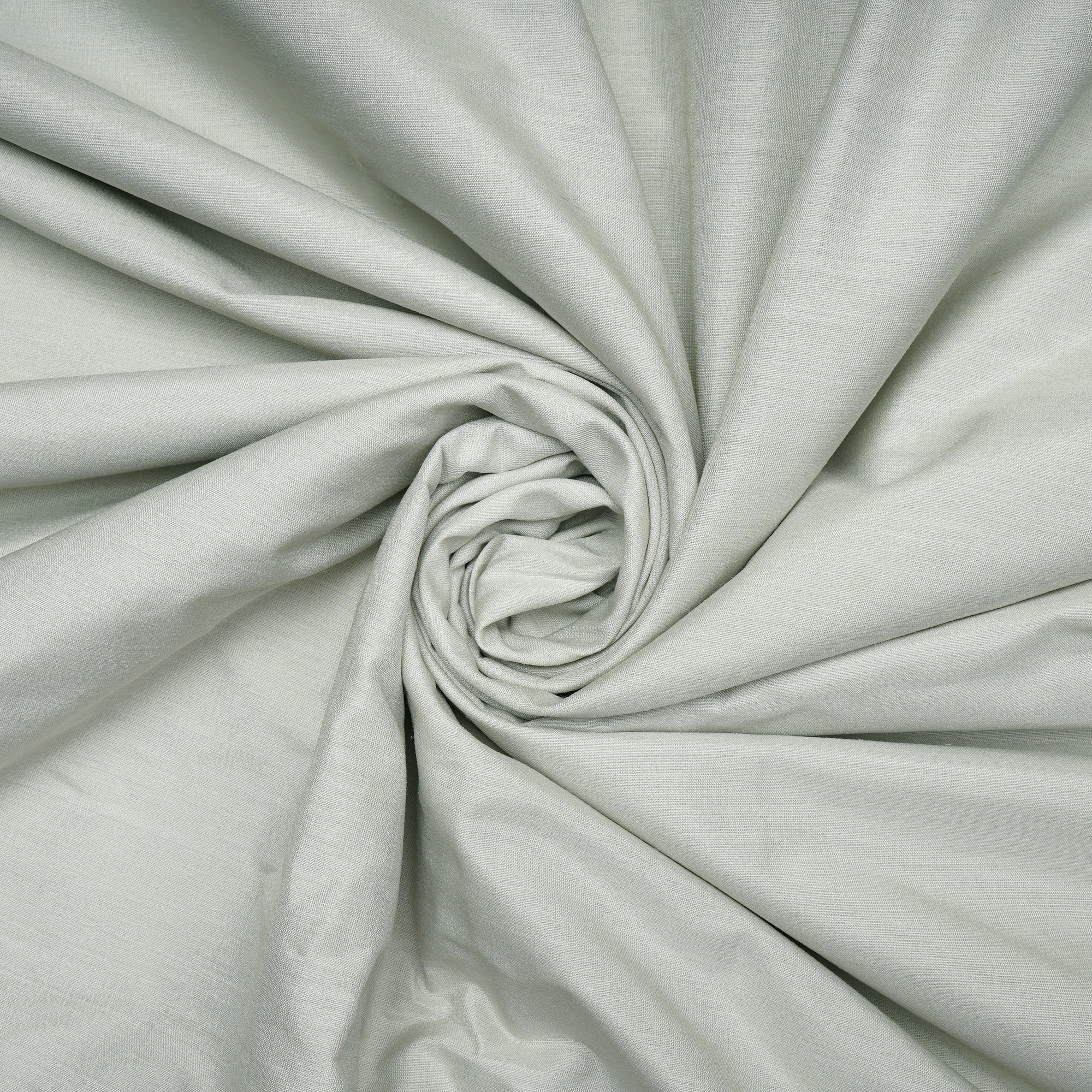 Mint Plain Yarn Dyed Muga Silk Fabric