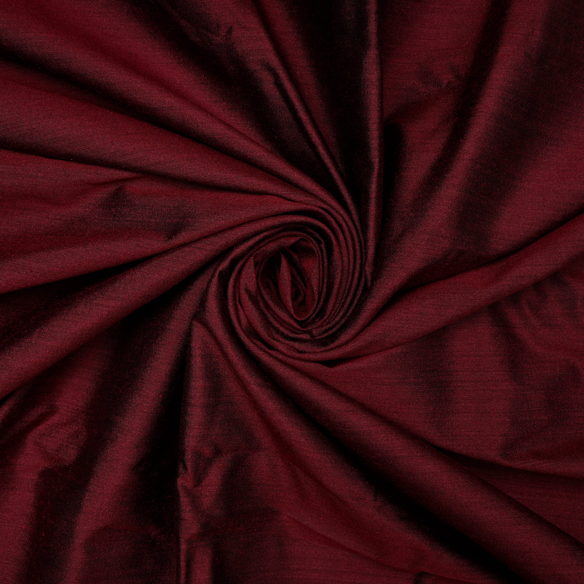 Maroon Plain Yarn Dyed Muga Silk Fabric