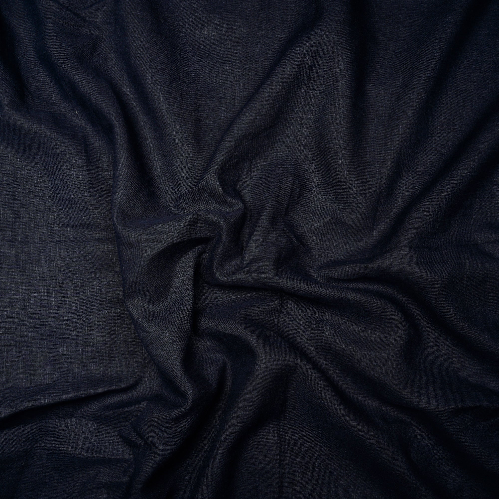 Navy Blue Piece Dyed 60 Lee Plain Linen Fabric