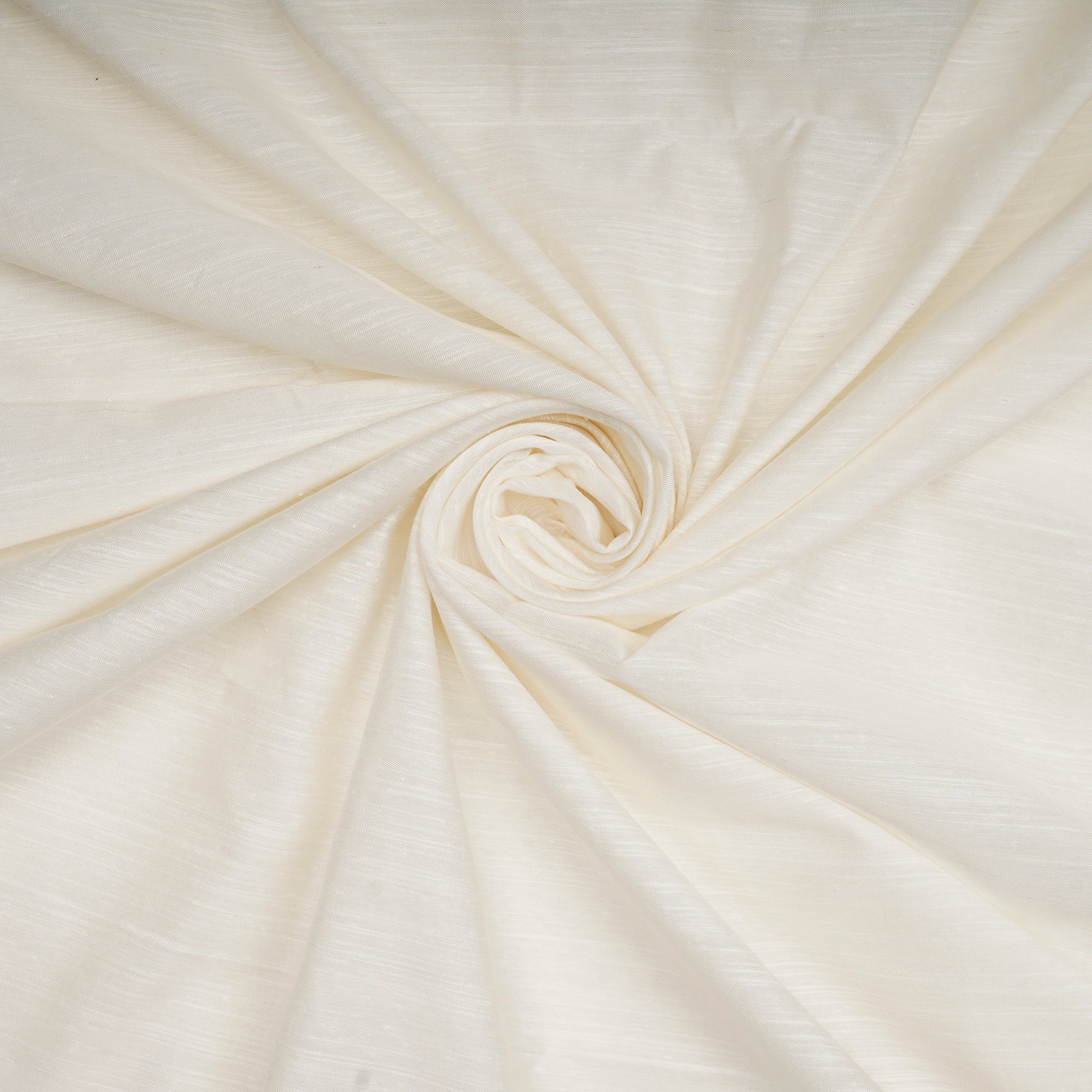 Off-White Dyeable Plain Viscose Slub Fabric