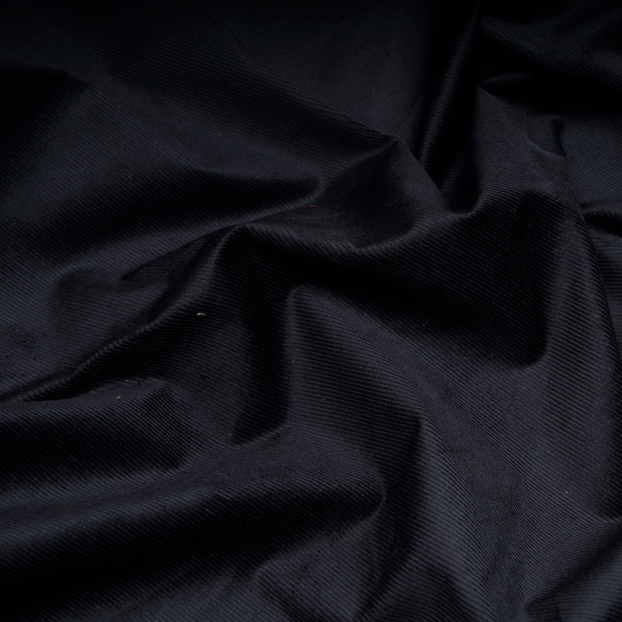 Deep Blue Imported Bottom Weight Cotton Corduroy Fabric (58" Width)