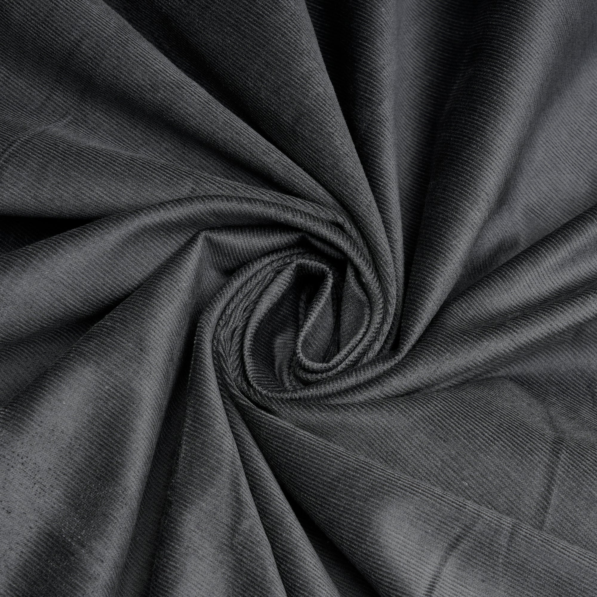 Steel Gray Imported Bottom Weight Cotton Corduroy Fabric (58" Width)
