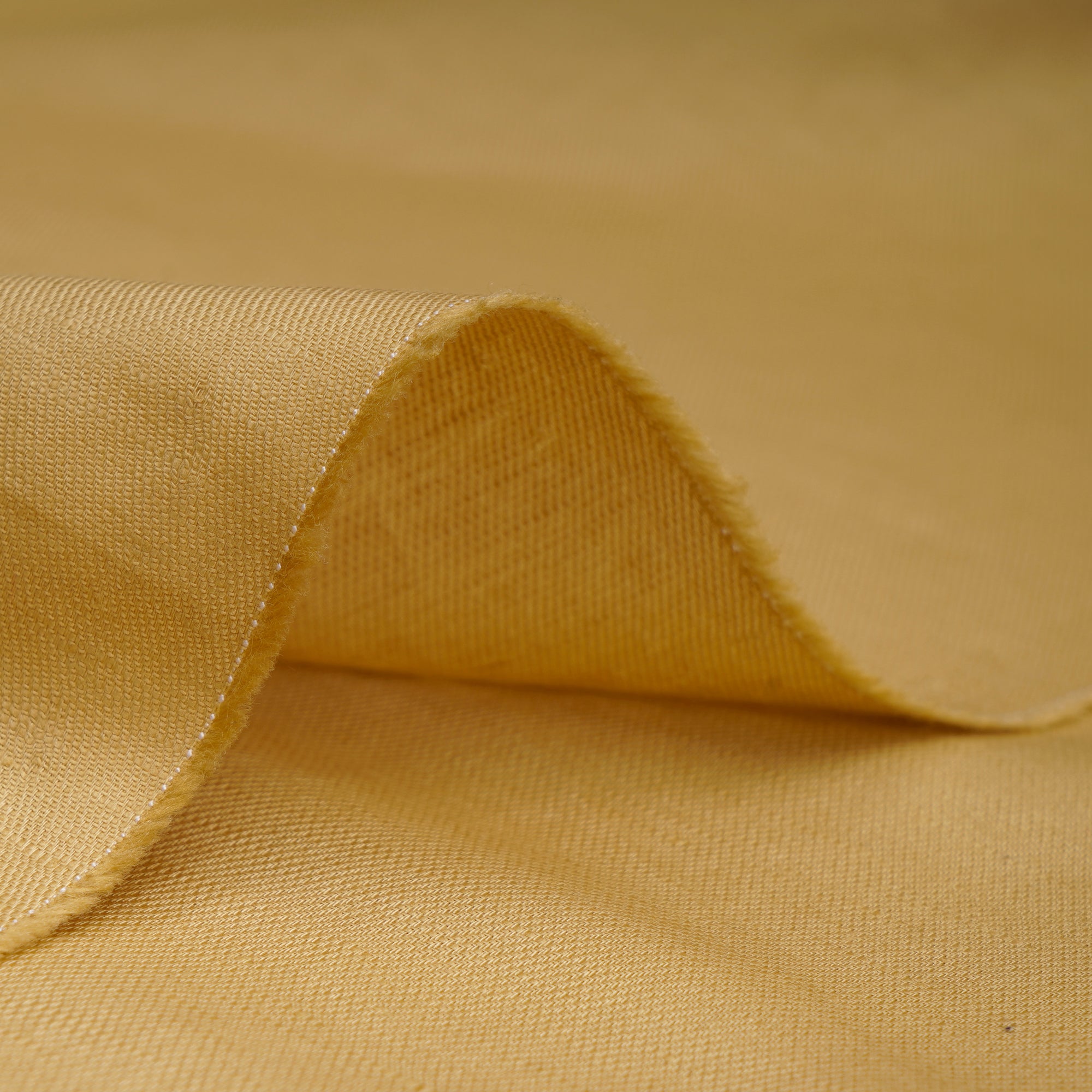 Royal Yellow Color Cotton Linen Fabric