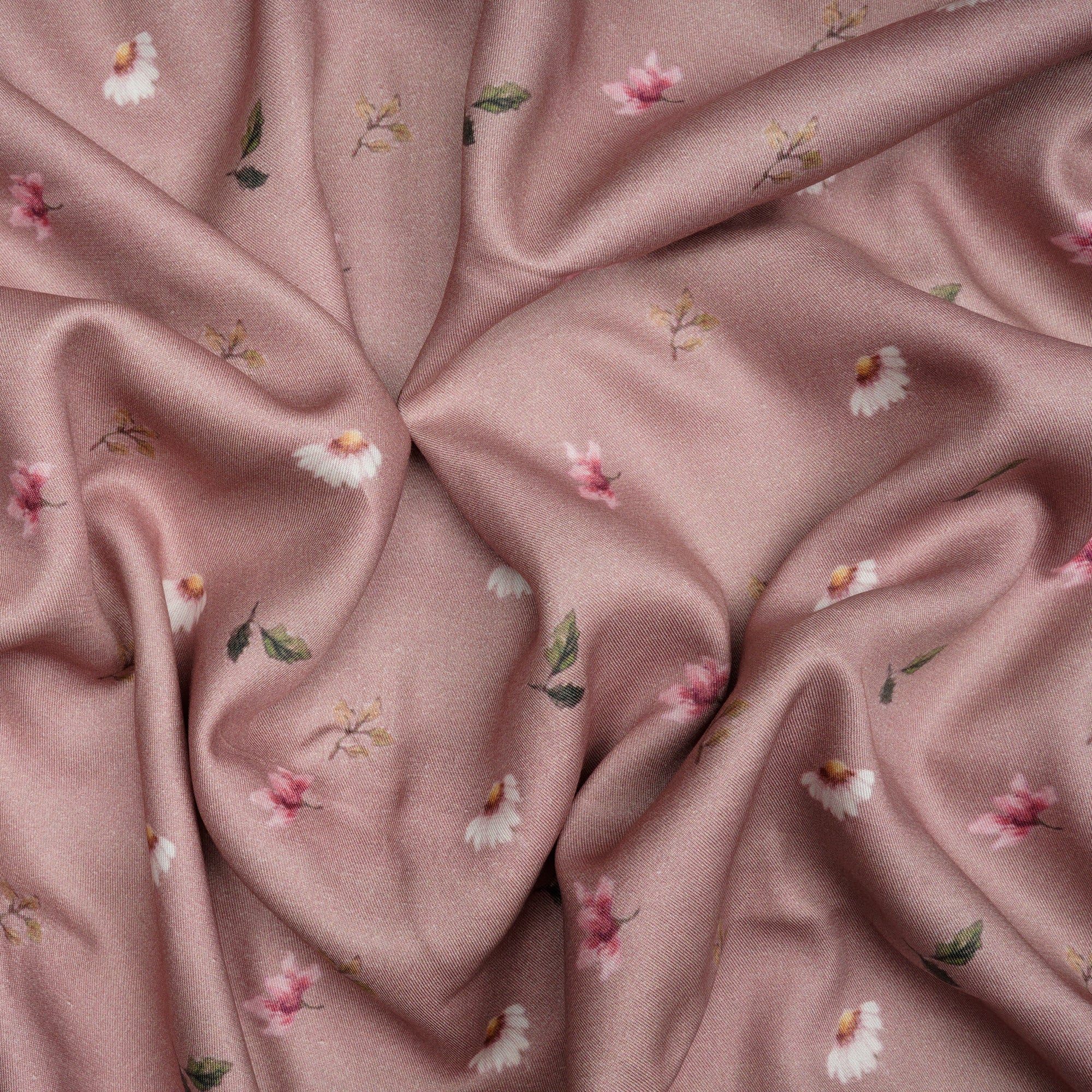 Adobe Rose Floral Pattern Digital Print Tencel Modal Twill Fabric