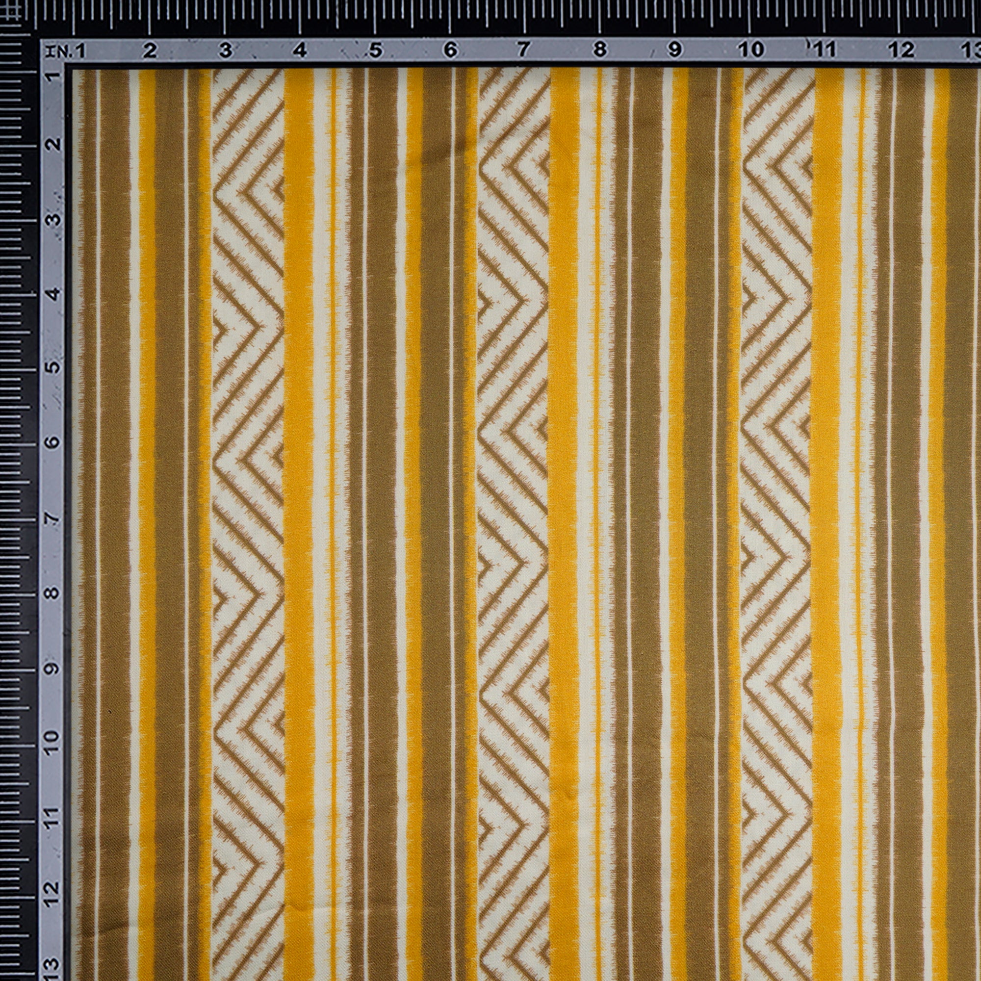 Multi Color Stripe Pattern Digital Print Tencel Modal Twill Fabric