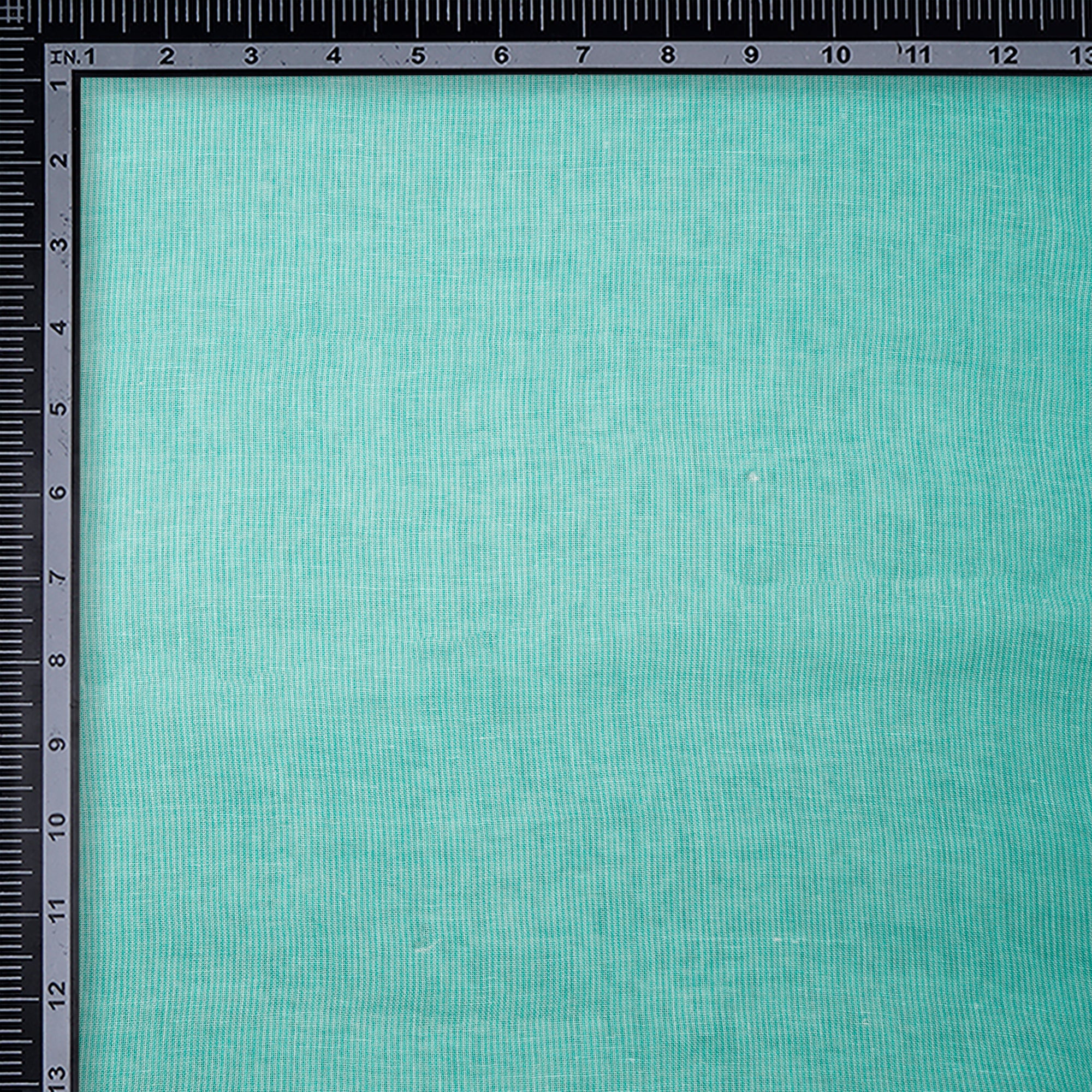 Turquoise Stripe Pattern Digital Print Gauge Linen Fabric